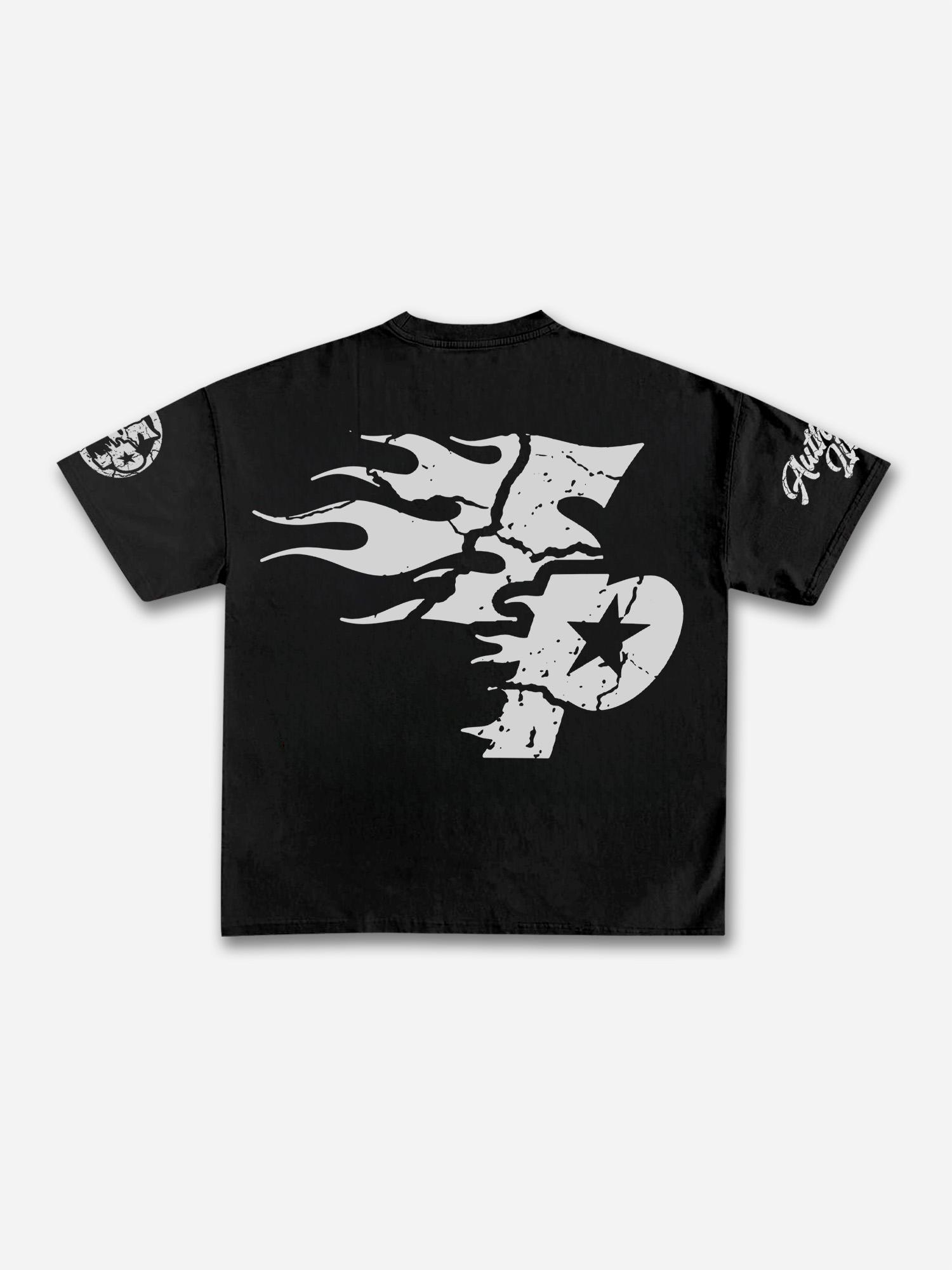 Sopula Studio Real Wise Vintage Print Pattern Cotton T-Shirt Product Image