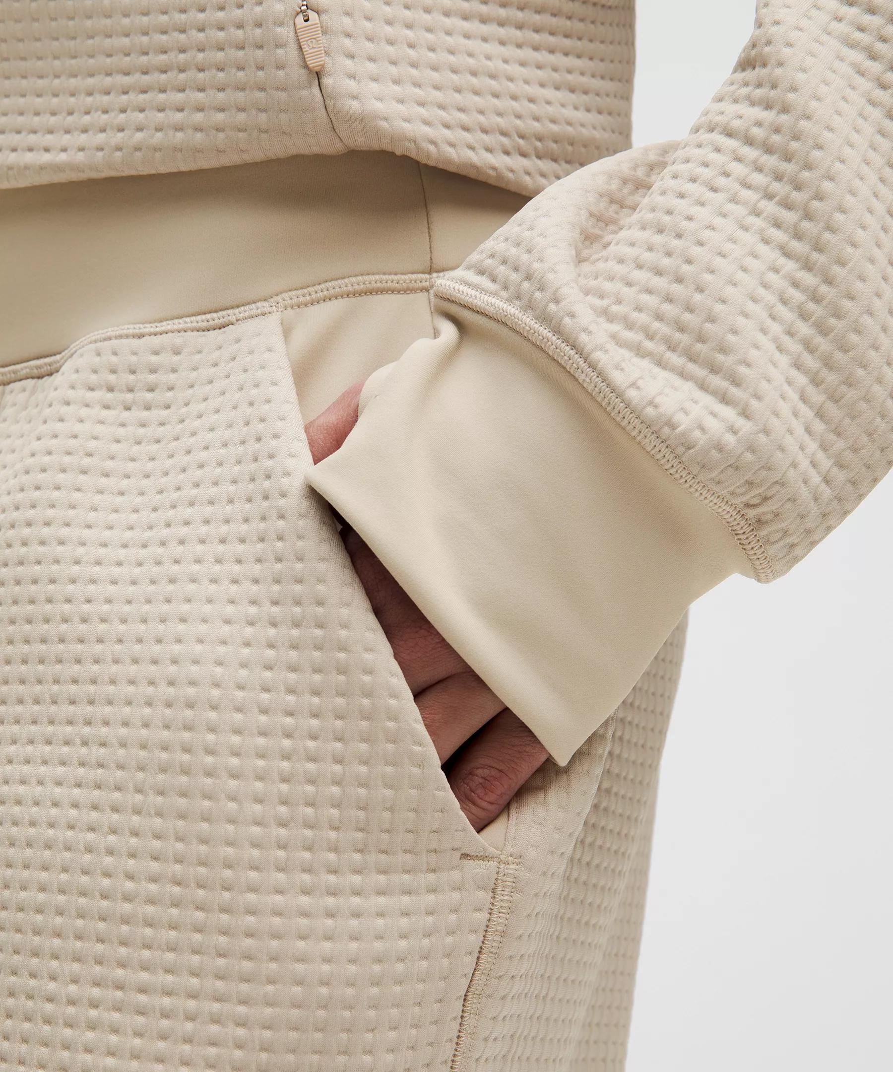 Waffle-Knit Mid-Rise Jogger Product Image