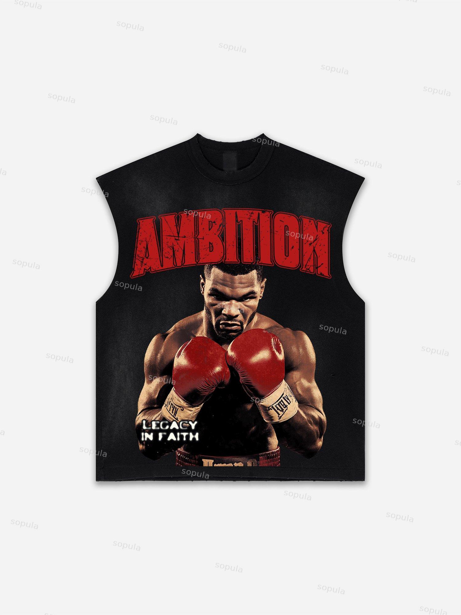 Basketball Dreams Boys Print Distressed Tank Top Product Image