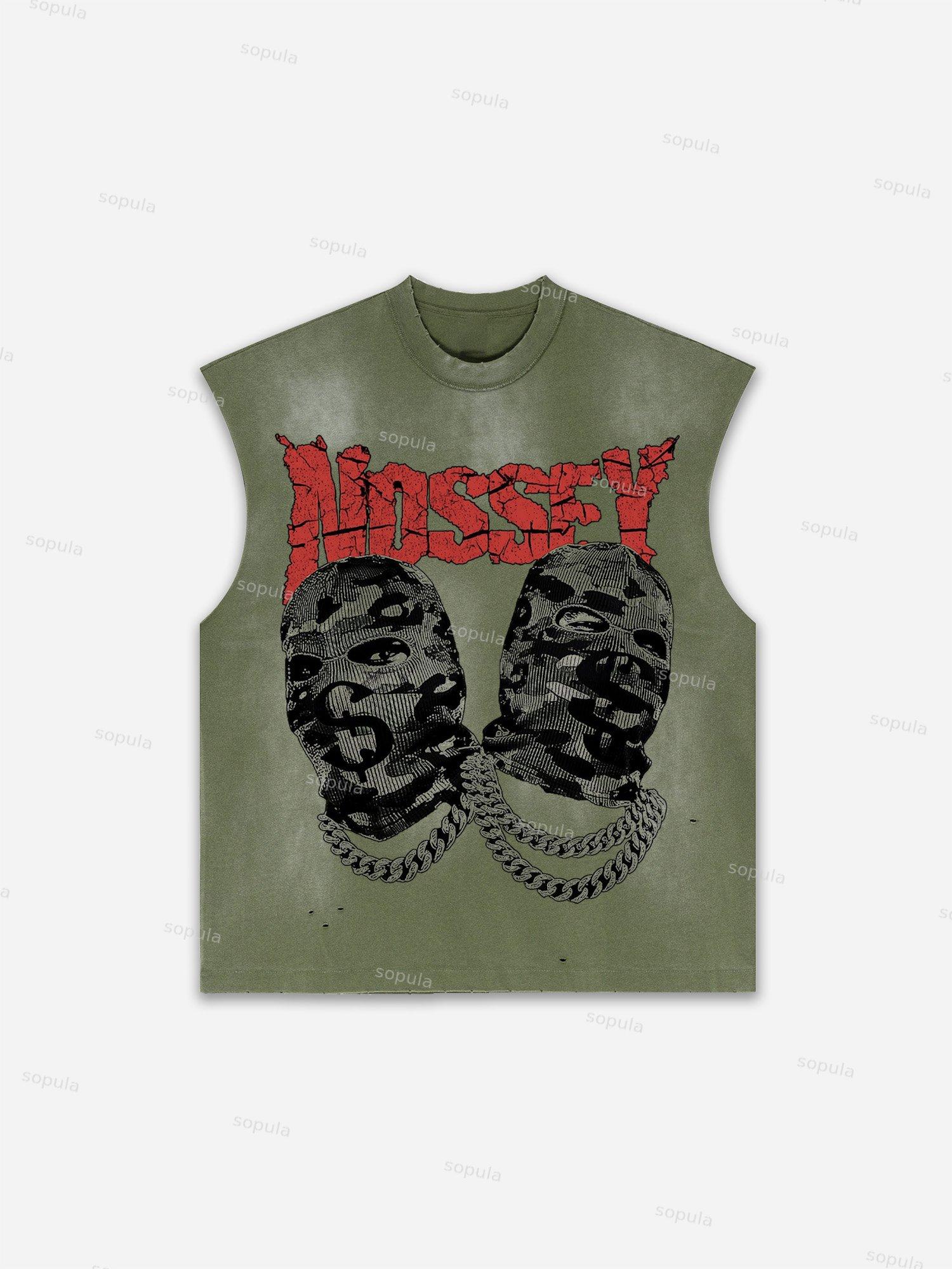 Men's Washed Saint Graphic Child Of God Print Tank Top Product Image