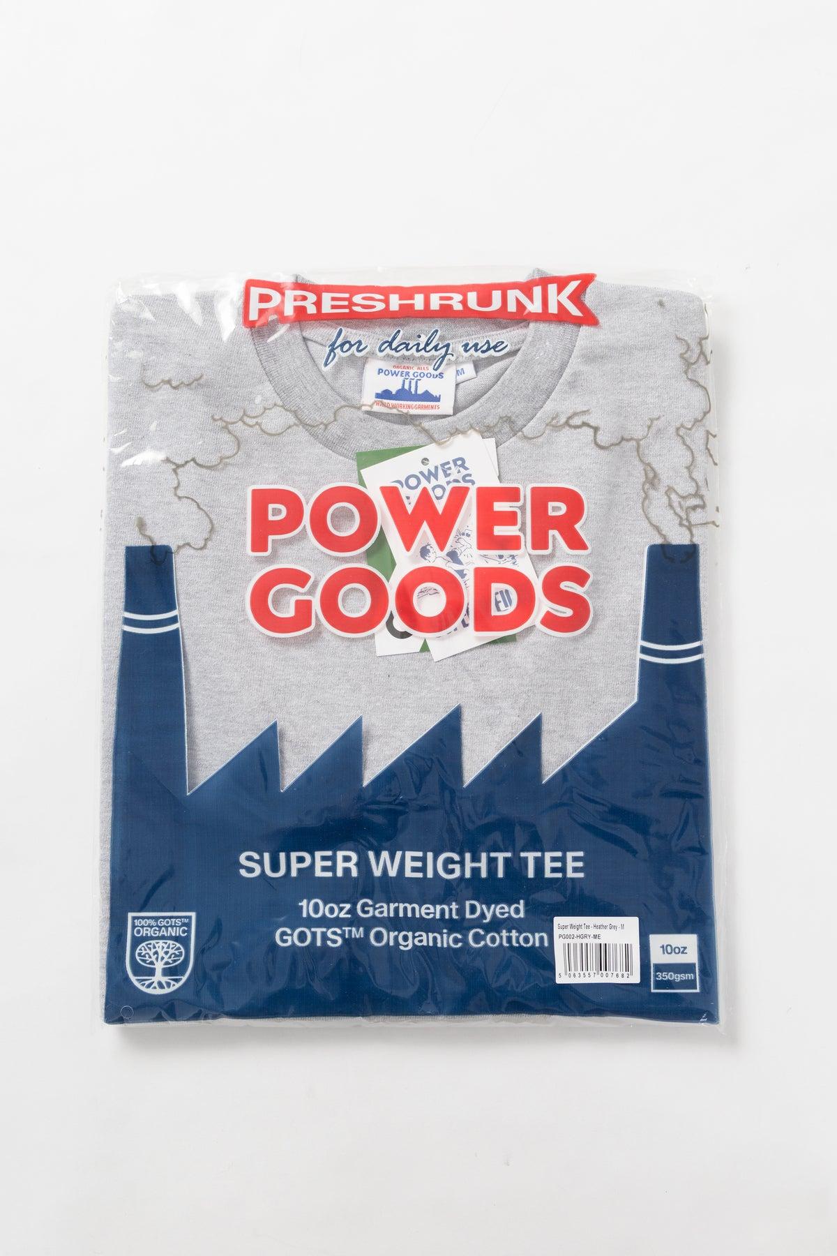 Power Goods - Super Weight T-Shirt - Heather Grey Product Image
