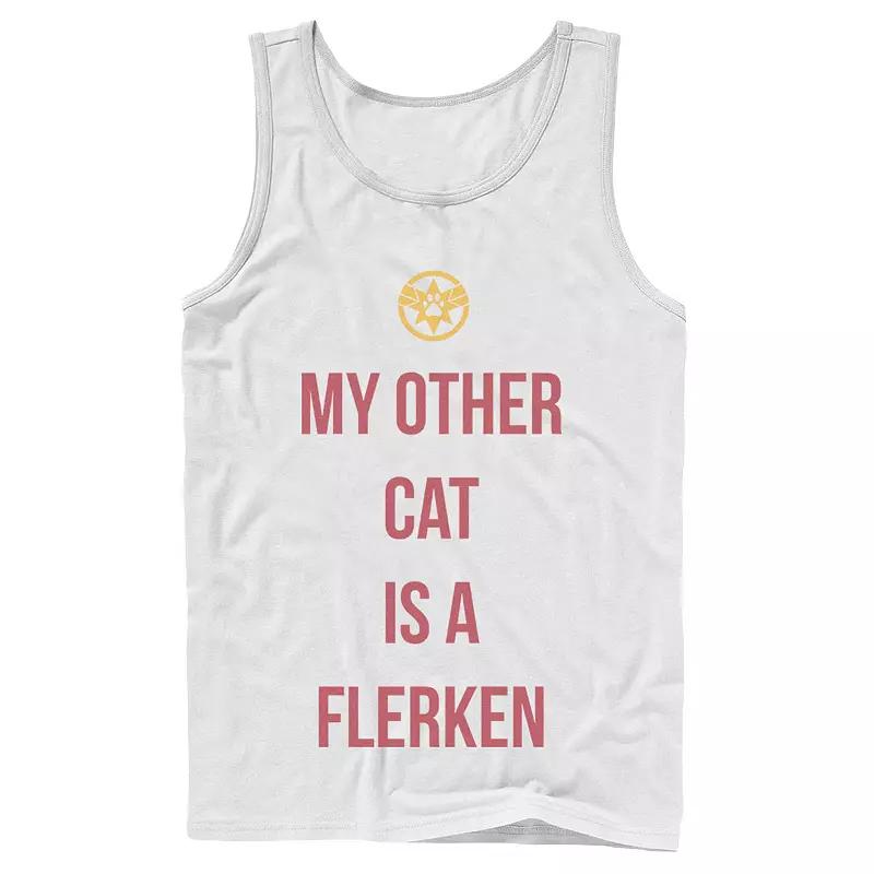 Men's Captain Marvel My Other Cat Is A Flerken Graphic Tank,  Product Image