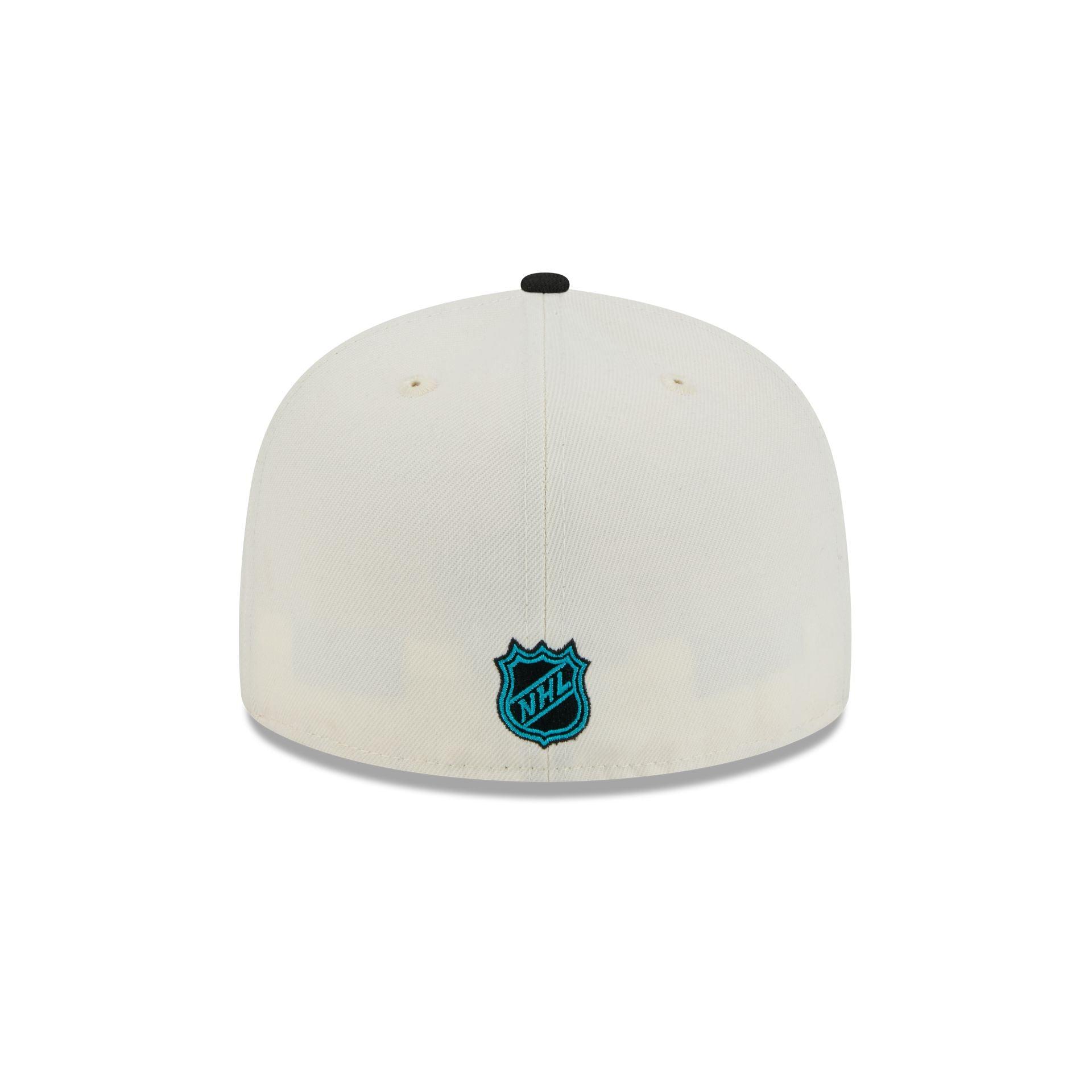 San Jose Sharks Chrome White 59FIFTY Fitted Hat Male Product Image