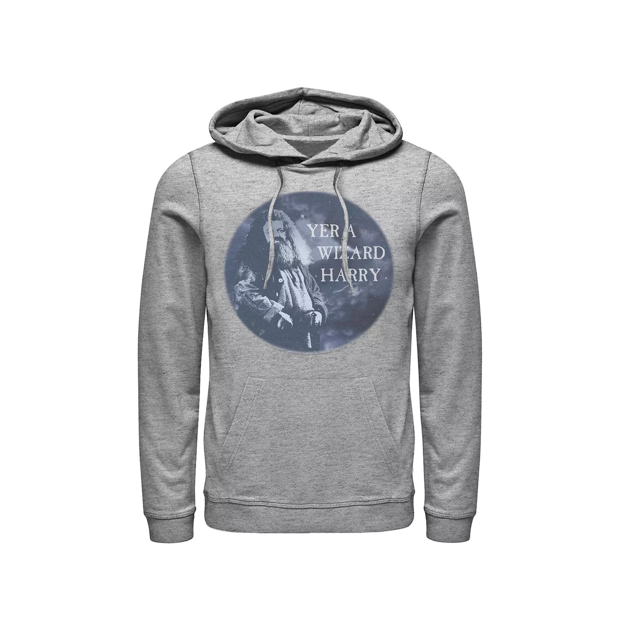 Men's Harry Potter Hagrid Yer A Wizard Harry Portrait Graphic Pullover Hoodie,  Product Image
