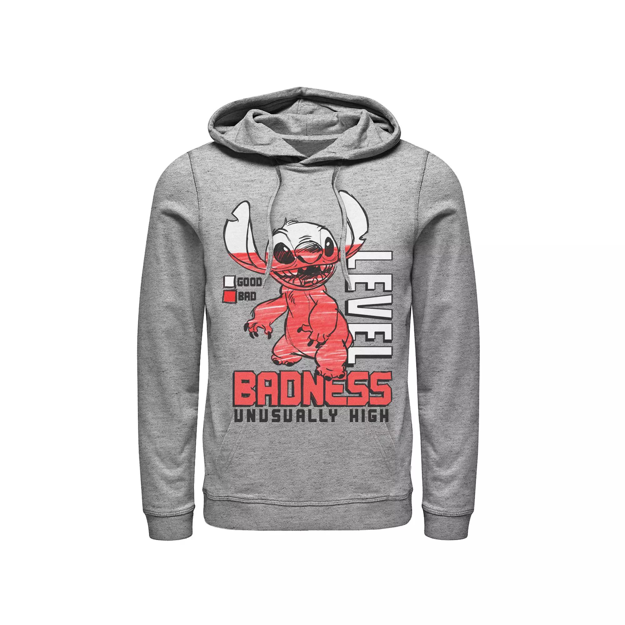 Disney's Lilo & Stitch Level Badness Gradient Portrait Men's Hoodie,  Product Image