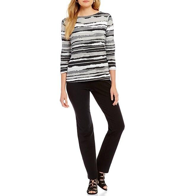 Ruby Rd. Pull-On Stretch French Terry Pants Product Image