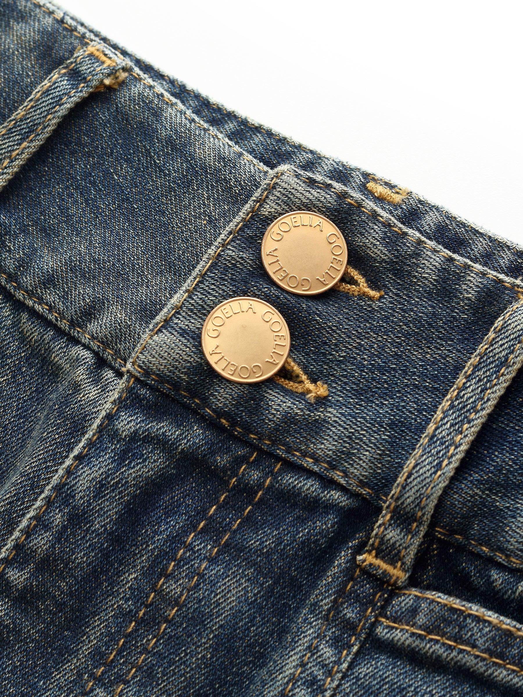 Denim High-Waisted Women Flared Jeans Product Image