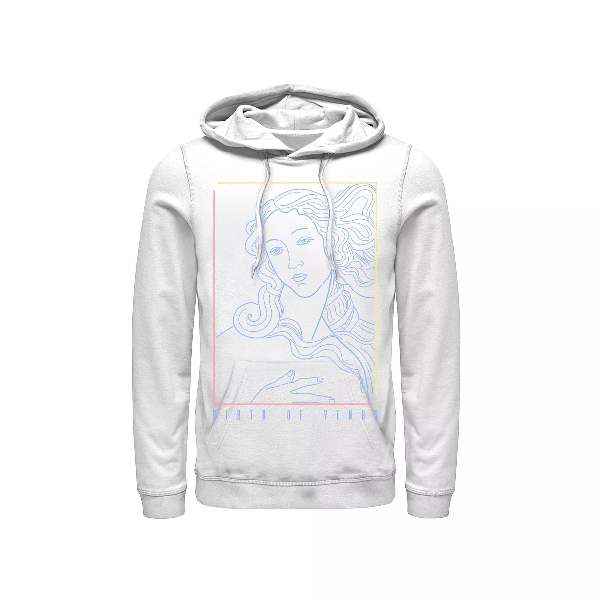 Men's Fifth Sun Birth Of Venus Line Art Portrait Hoodie,  Product Image