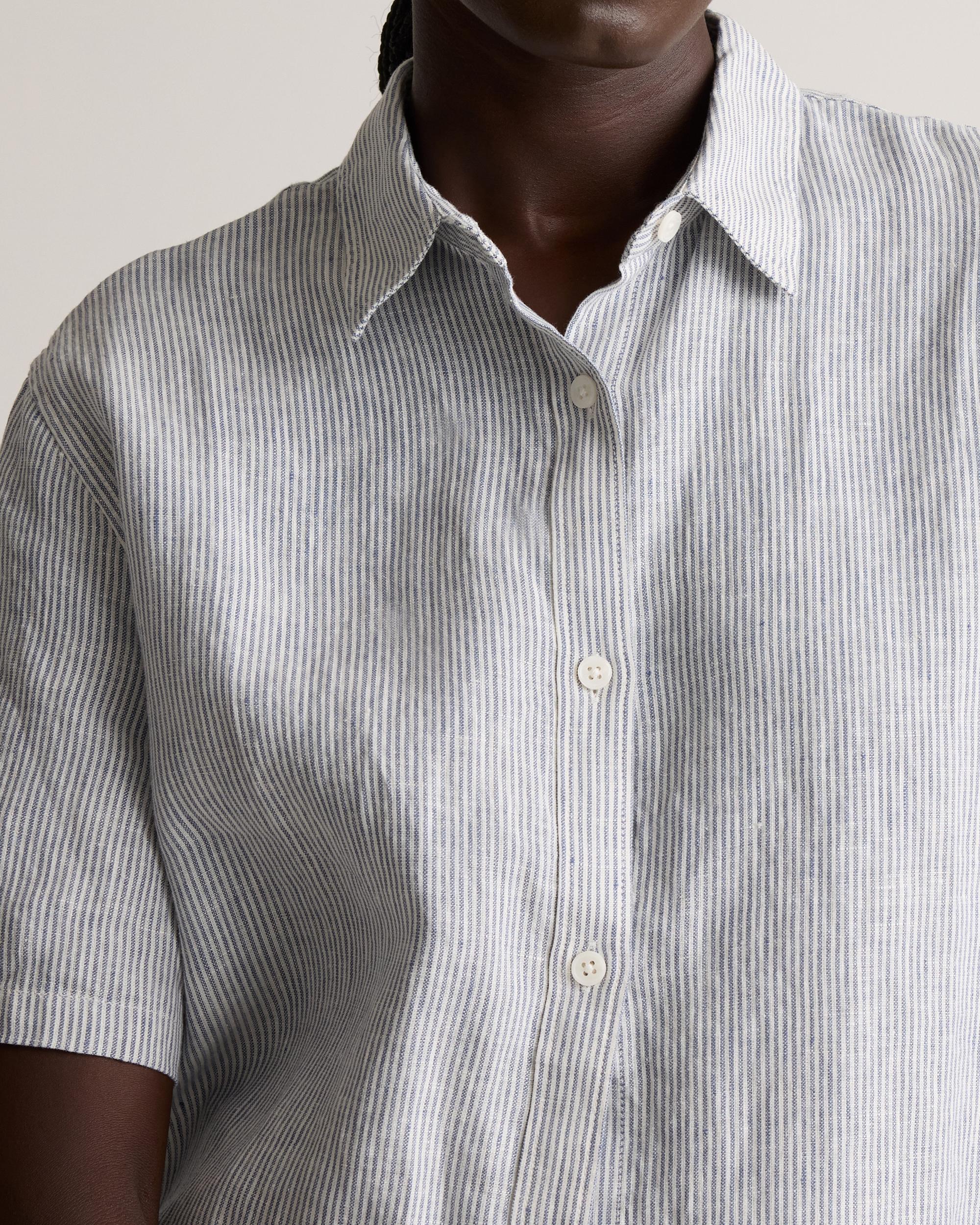 Quince | Women's 100% European Linen Shorts Pajama Set Product Image