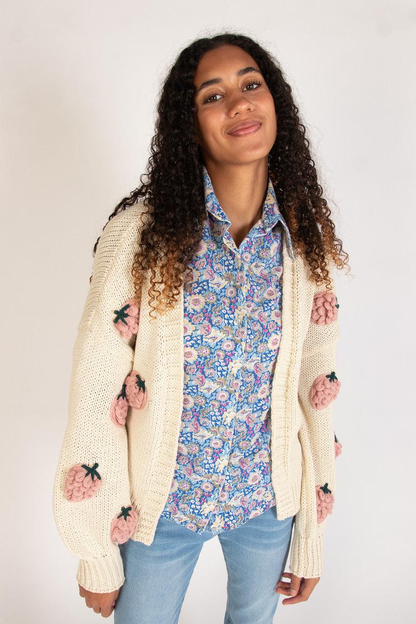 3D Applique Cardigan Product Image