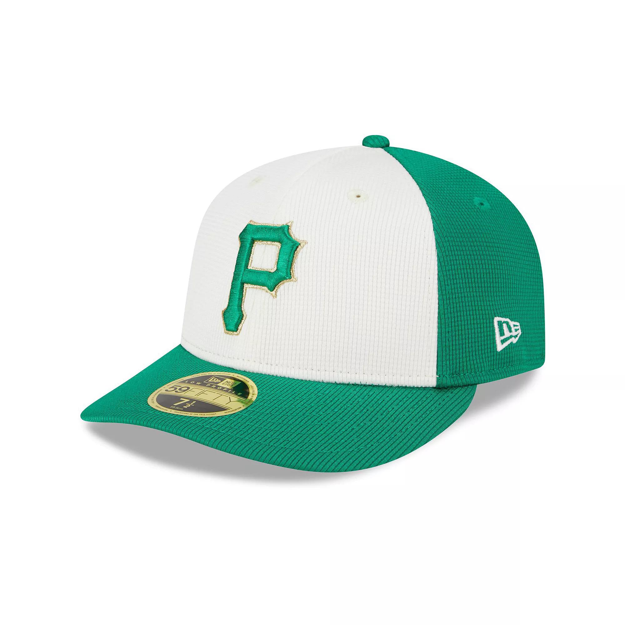 Men's New Era White/Green Pittsburgh Pirates 2024 St. Patrick's Day Low Profile 59FIFTY Fitted Hat, Size: 6 7/8 Product Image