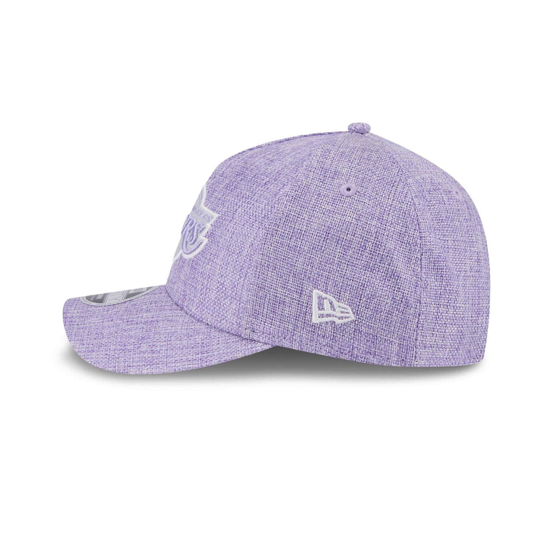 Los Angeles Lakers Cotton Weave Purple 9FORTY M-Crown A-Frame Snapback Hat Male Product Image