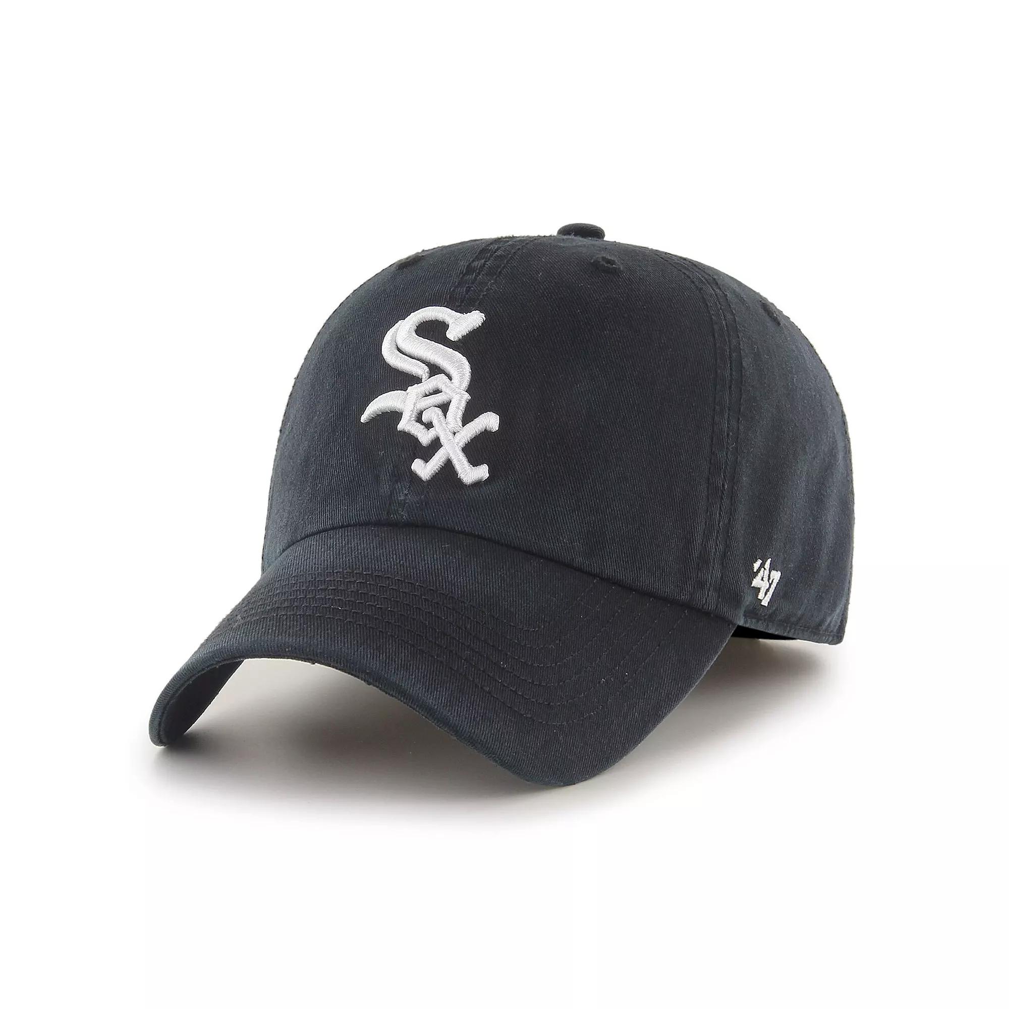 Men's '47 Black Chicago White Sox Franchise Logo Fitted Hat,  Product Image