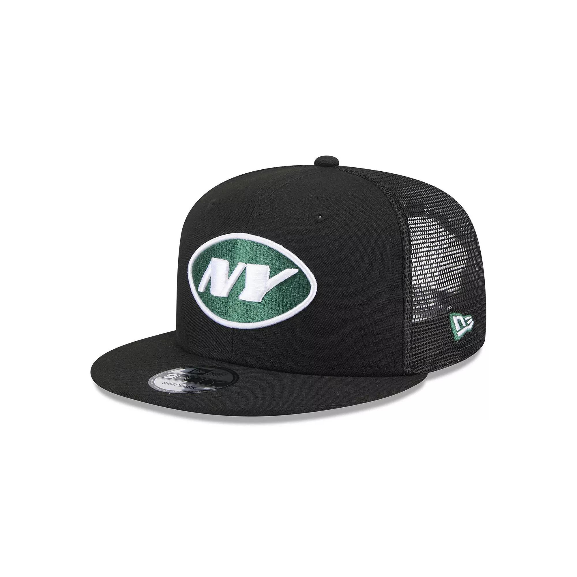 Men's New Era Black New York Jets Shade Trucker 9FIFTY Snapback Hat Product Image