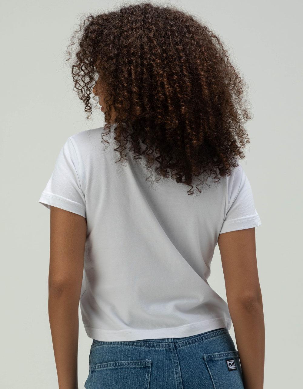 OBEY T.V. Relaxed Womens Tee - WHITE Product Image