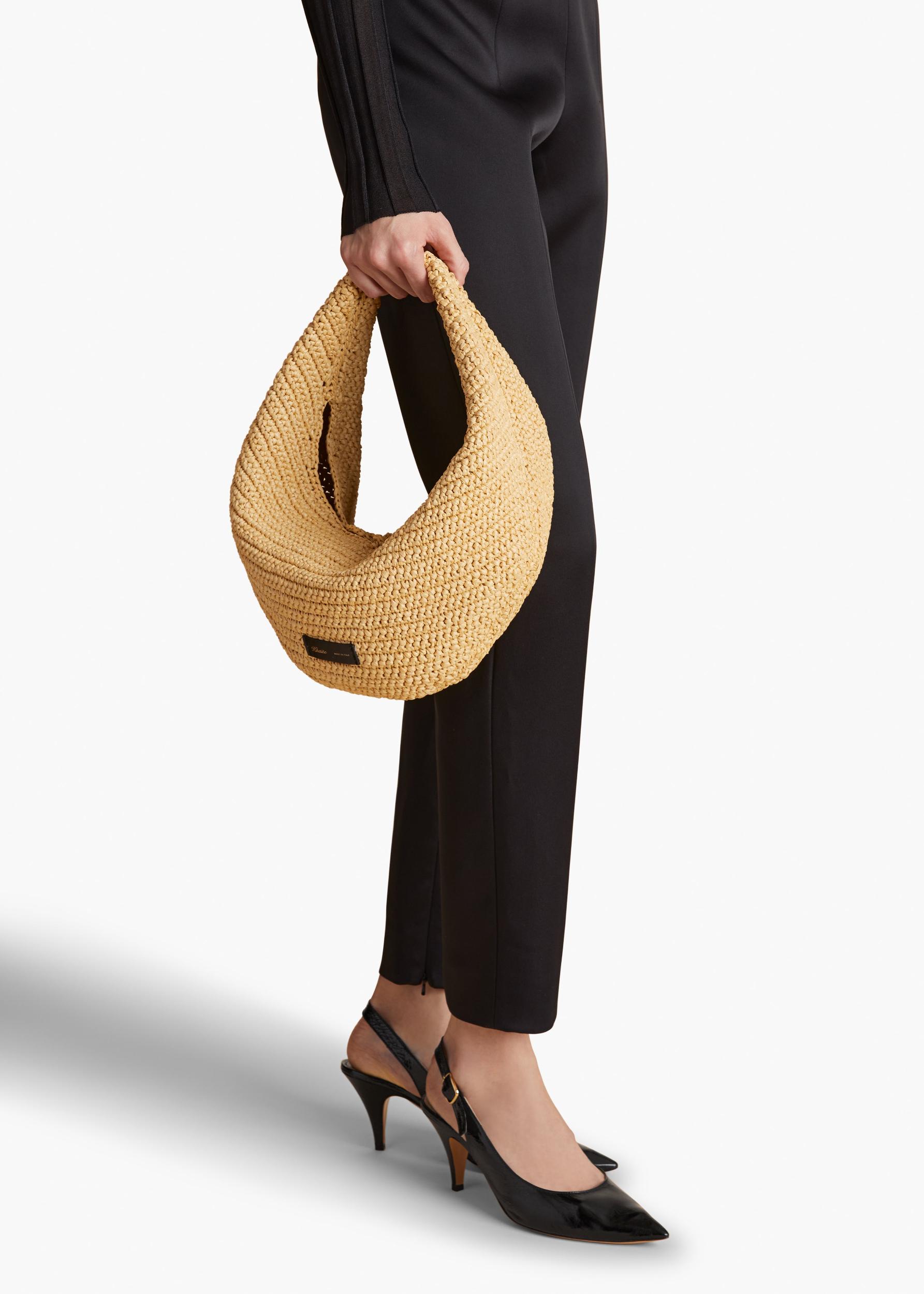 Medium Olivia Hobo in Natural Raffia Product Image