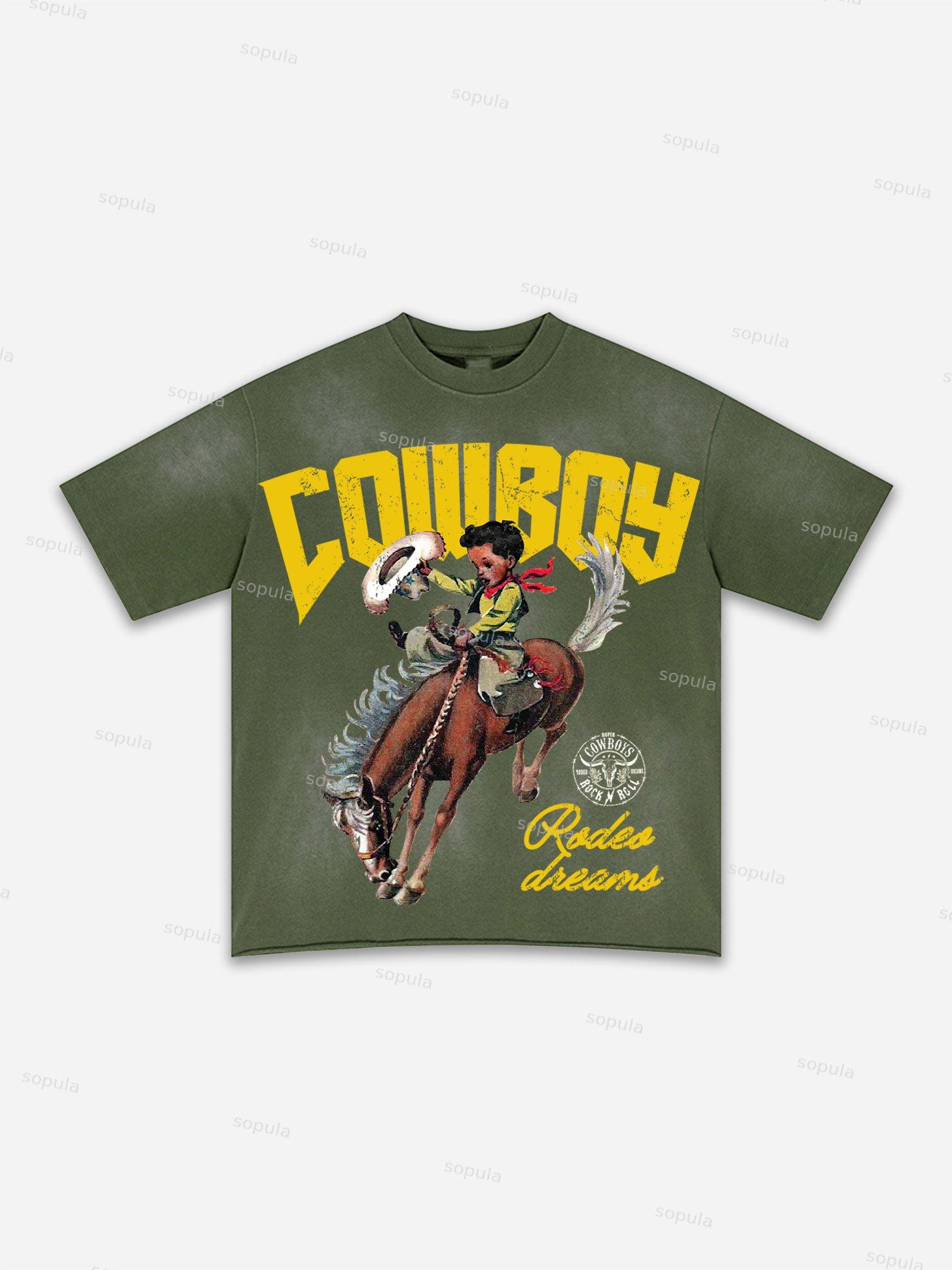 Child Of God Print Washed T-shirt Product Image