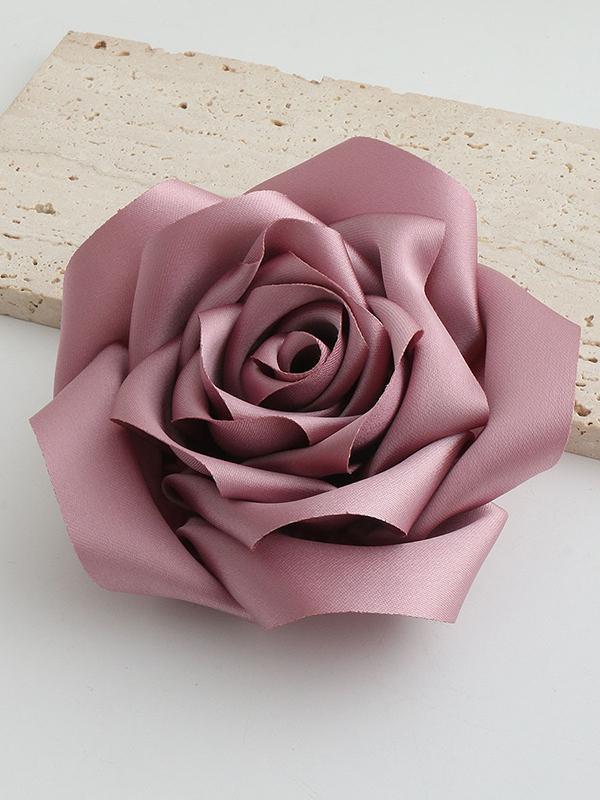 Flower Shape Solid Color Brooch Accessories Product Image