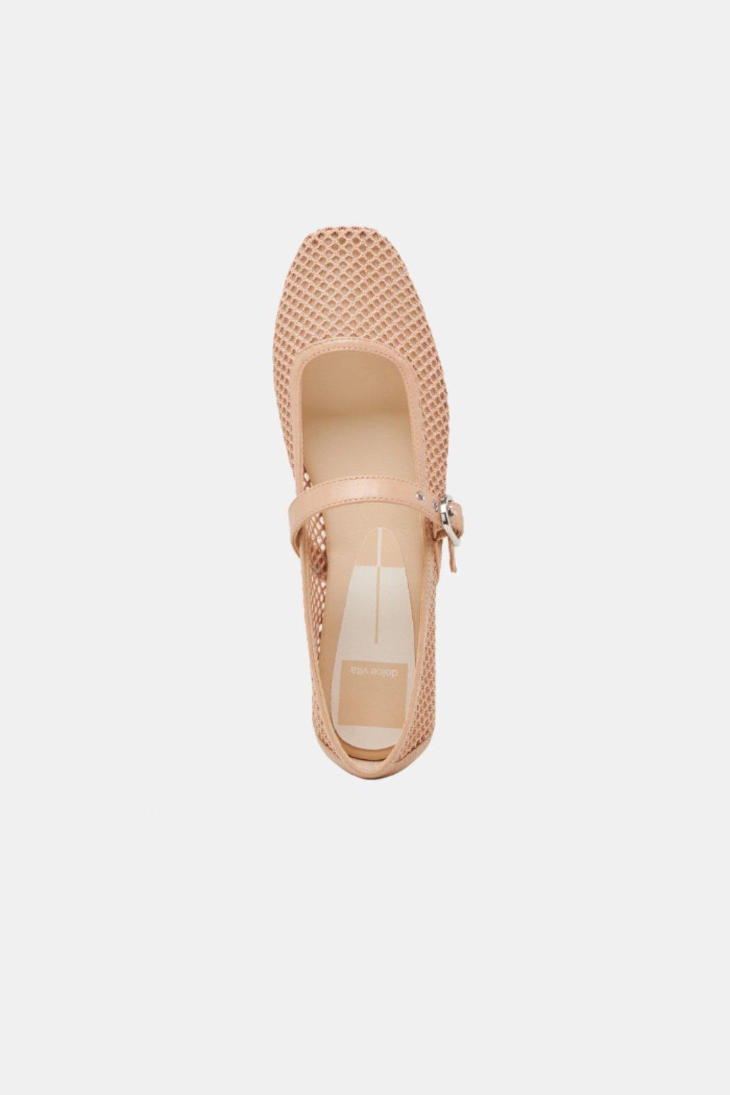 Rodi Mesh Ballet Flats- Light Tan Product Image