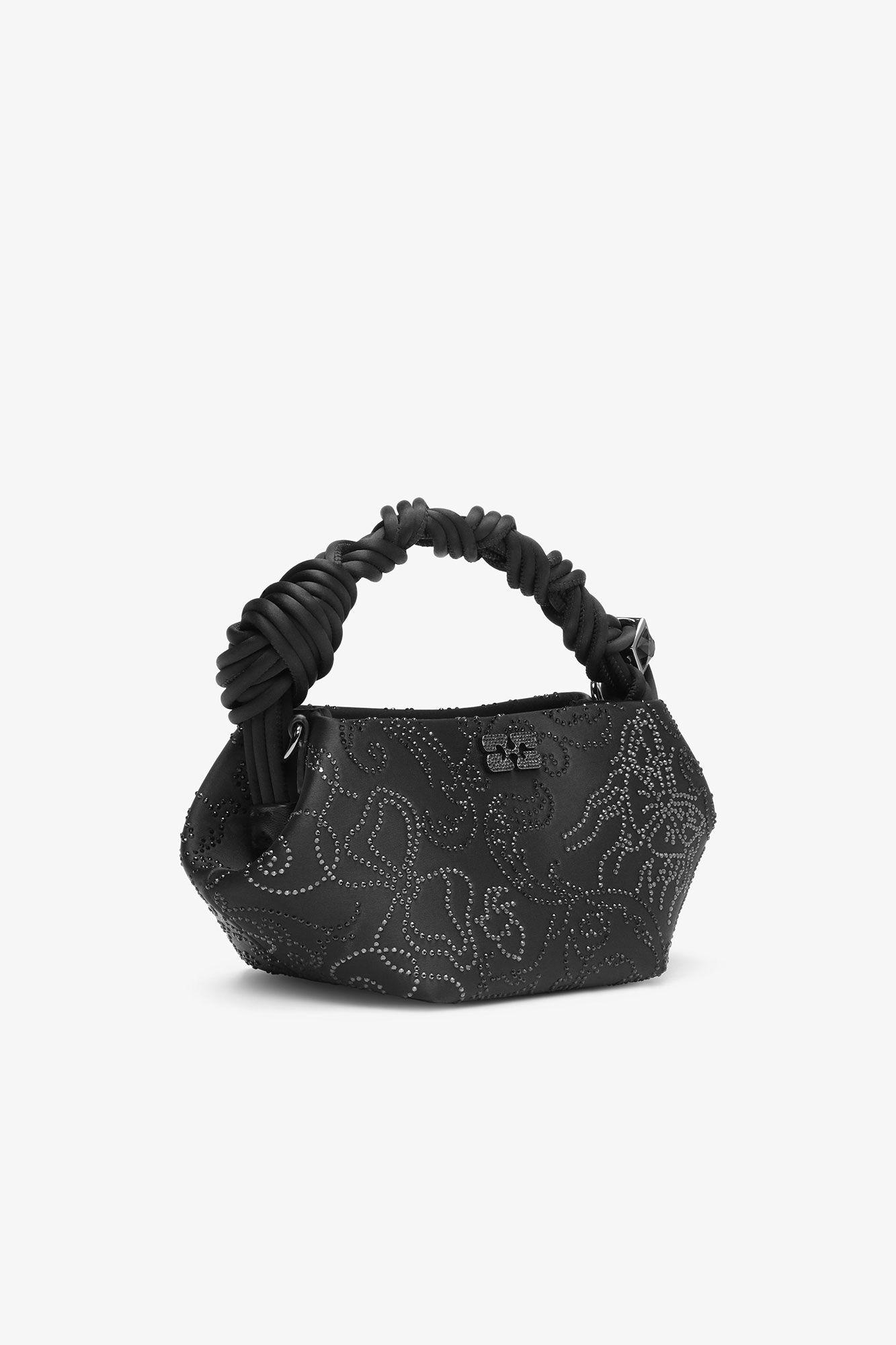 Black Rhinestone Mini GANNI Bou Bag Product Image