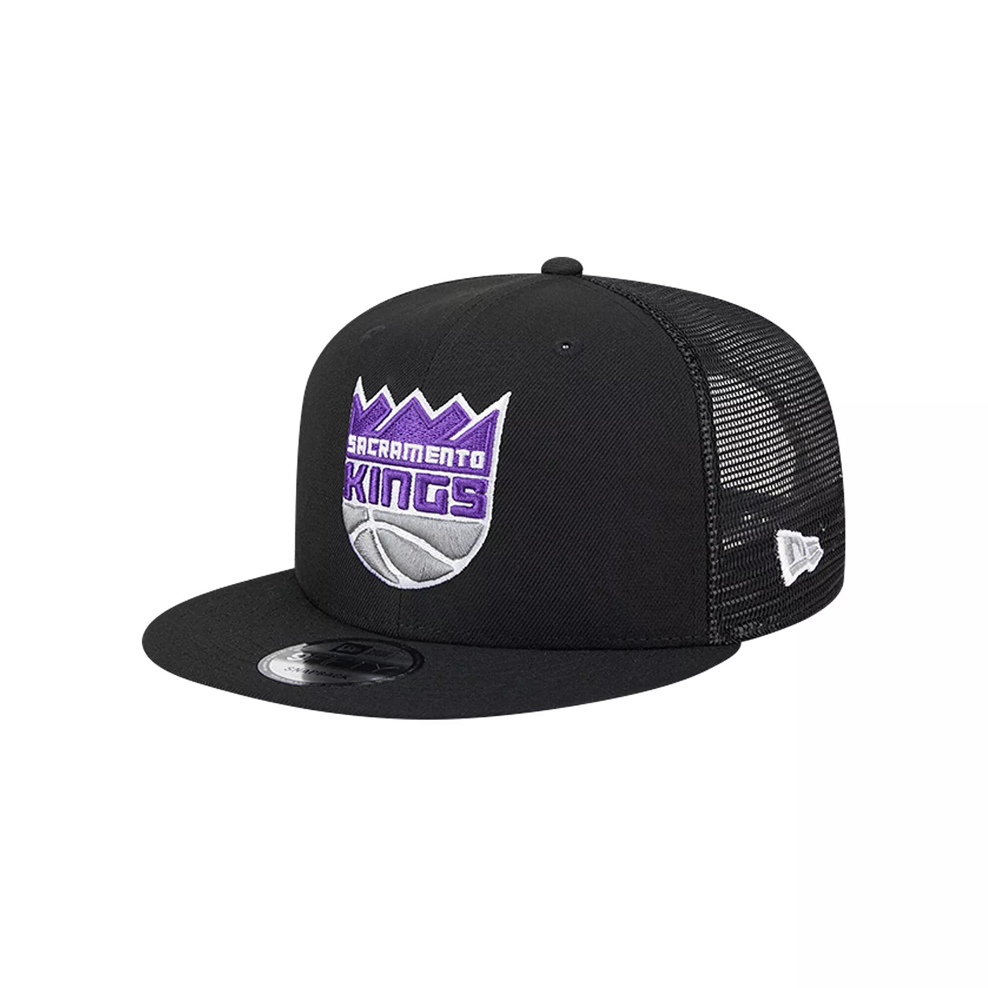 Men's New Era Gray Sacramento Kings Evergreen Meshback 9FIFTY Snapback Hat, Kng Grey Product Image