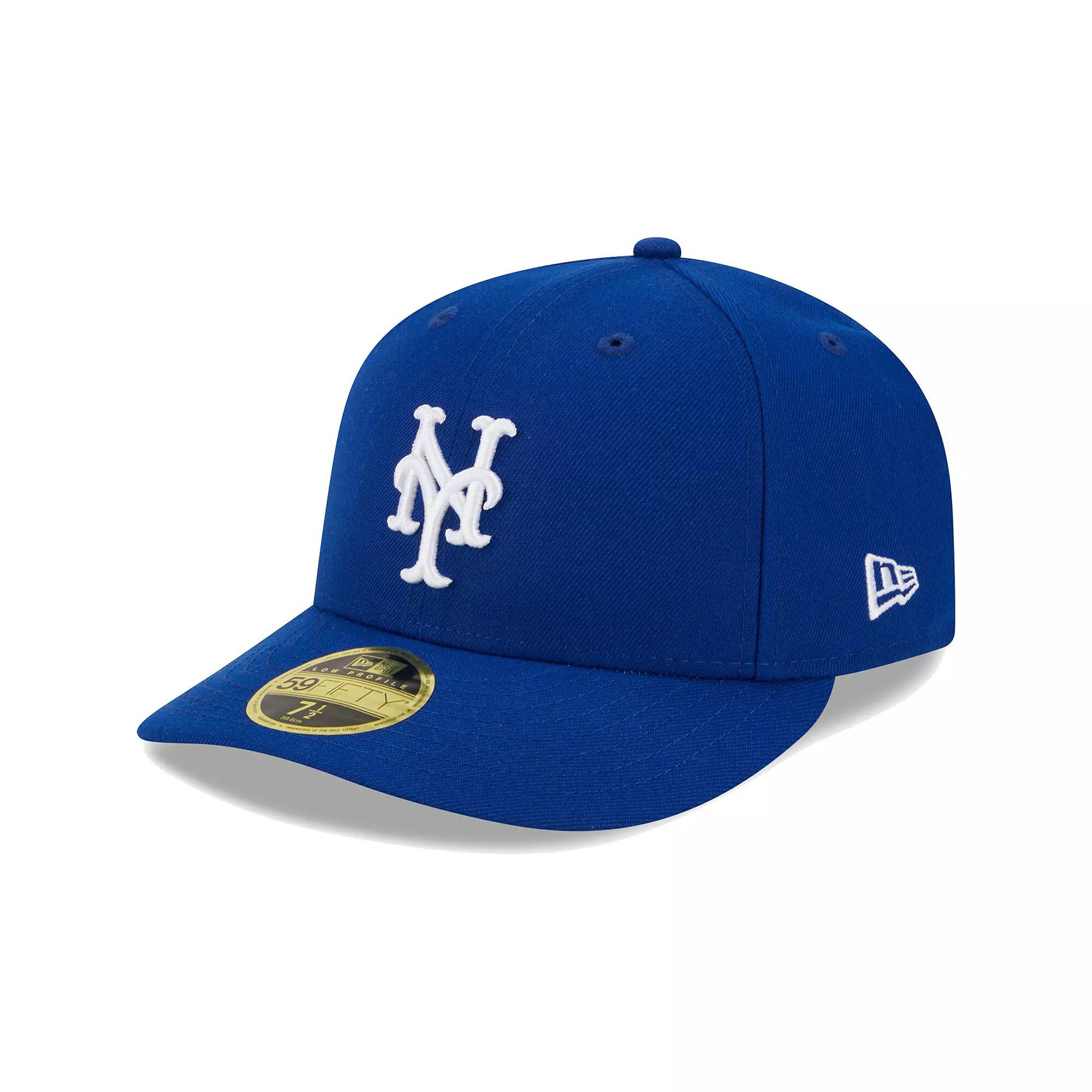 Men's New Era Royal New York Mets White LogoÂ Low Profile 59FIFTY Fitted Hat,  Product Image