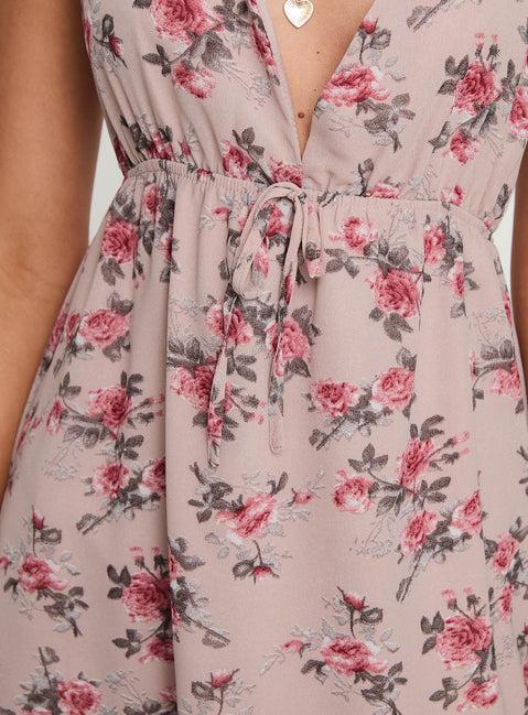 Renaud Mini Dress Pink Floral Product Image