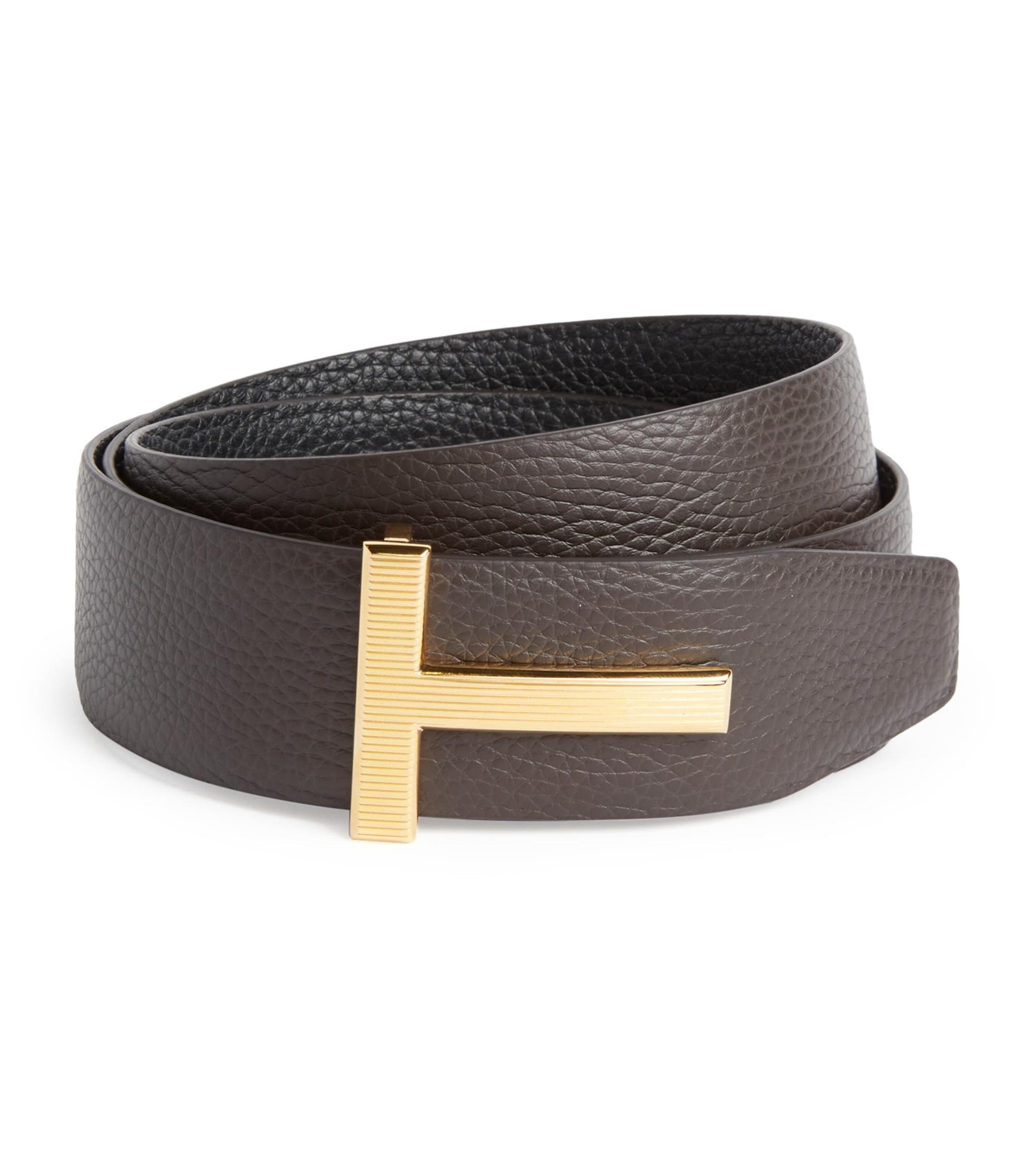TOM FORD Brown Leather Belt Product Image