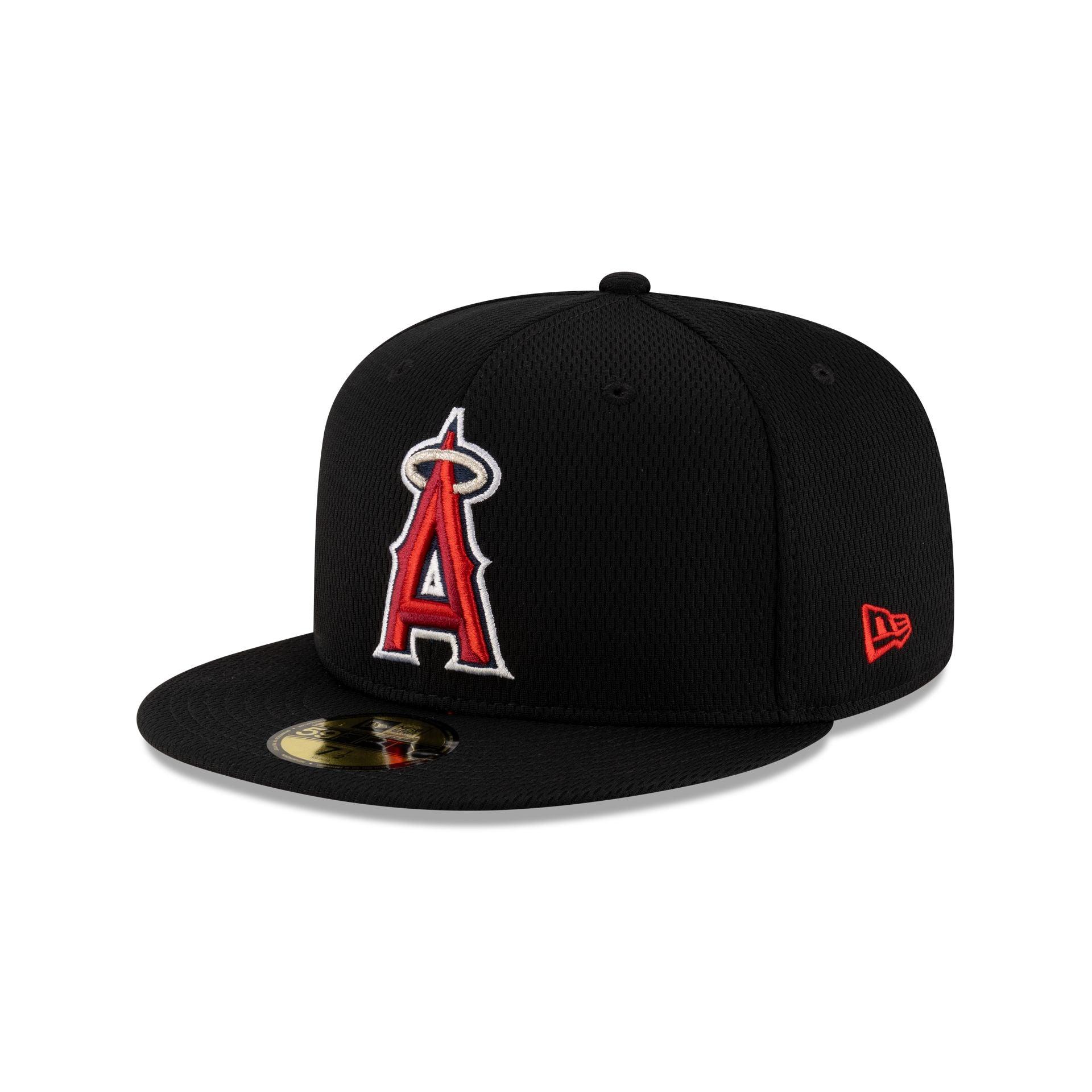Los Angeles Angels 2025 Clubhouse Black 59FIFTY Fitted Hat Male Product Image