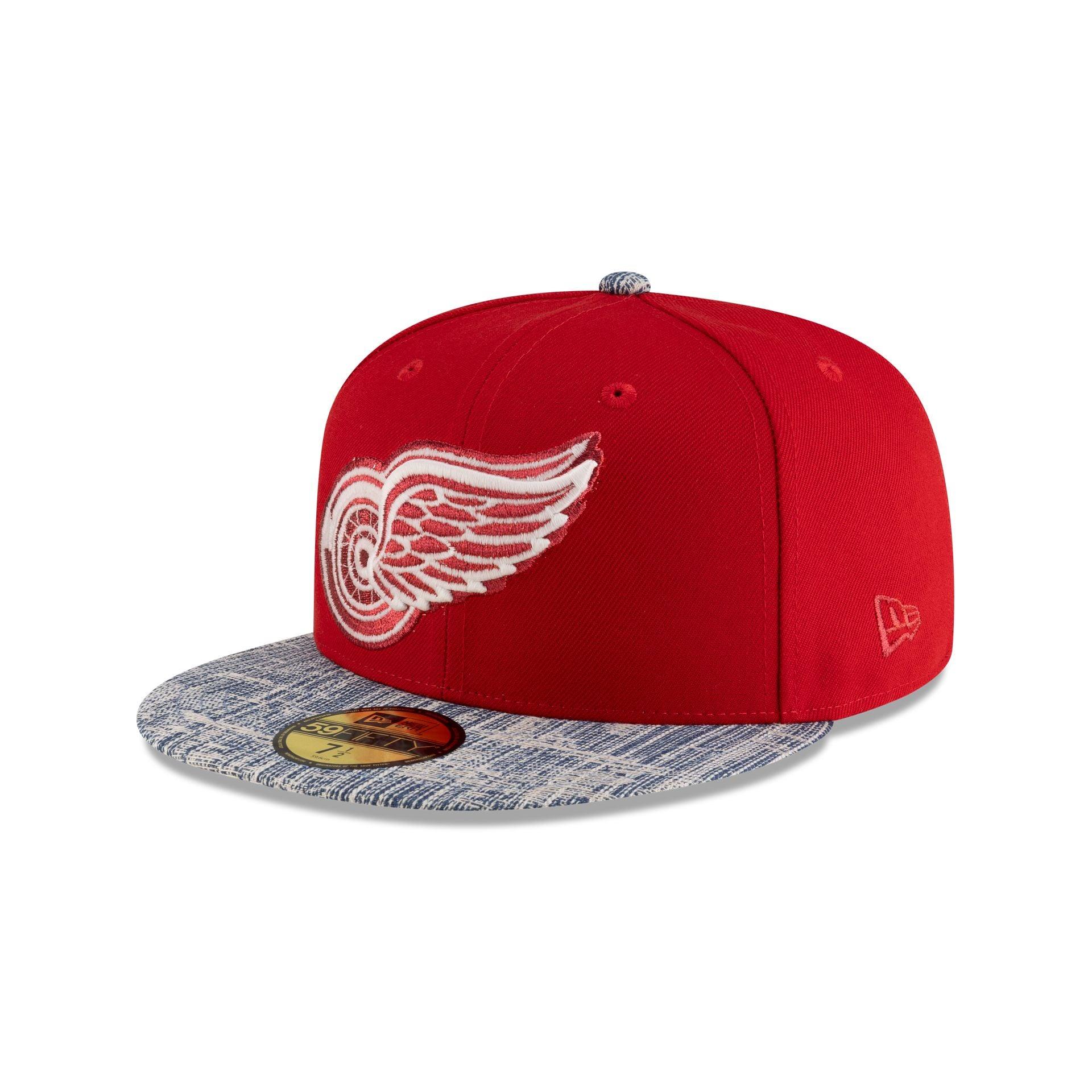 Detroit Red Wings Scarlet Denim Glow 59FIFTY Fitted Hat Male Product Image