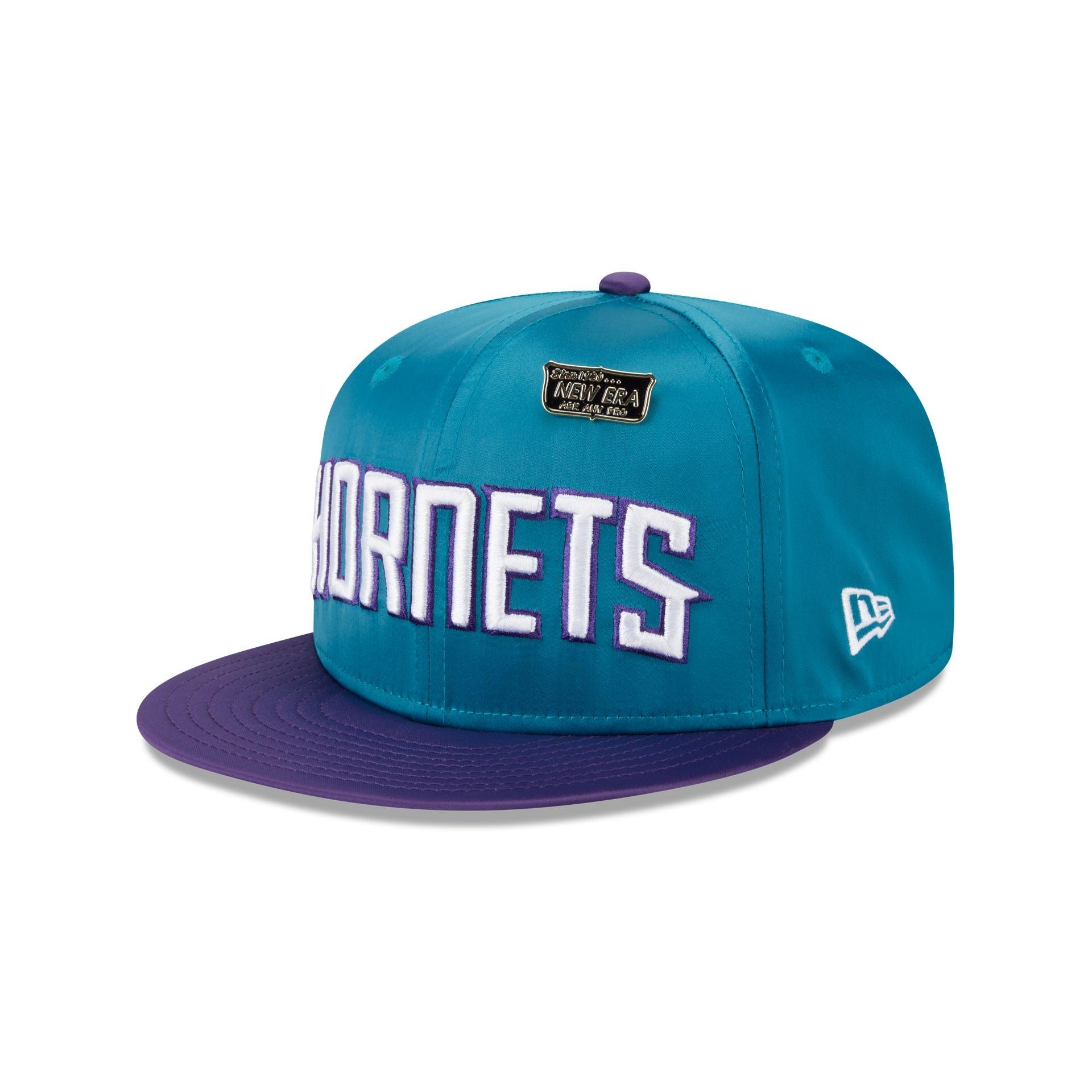 Charlotte Hornets Satin Pin 9FIFTY Snapback Hat Male Product Image