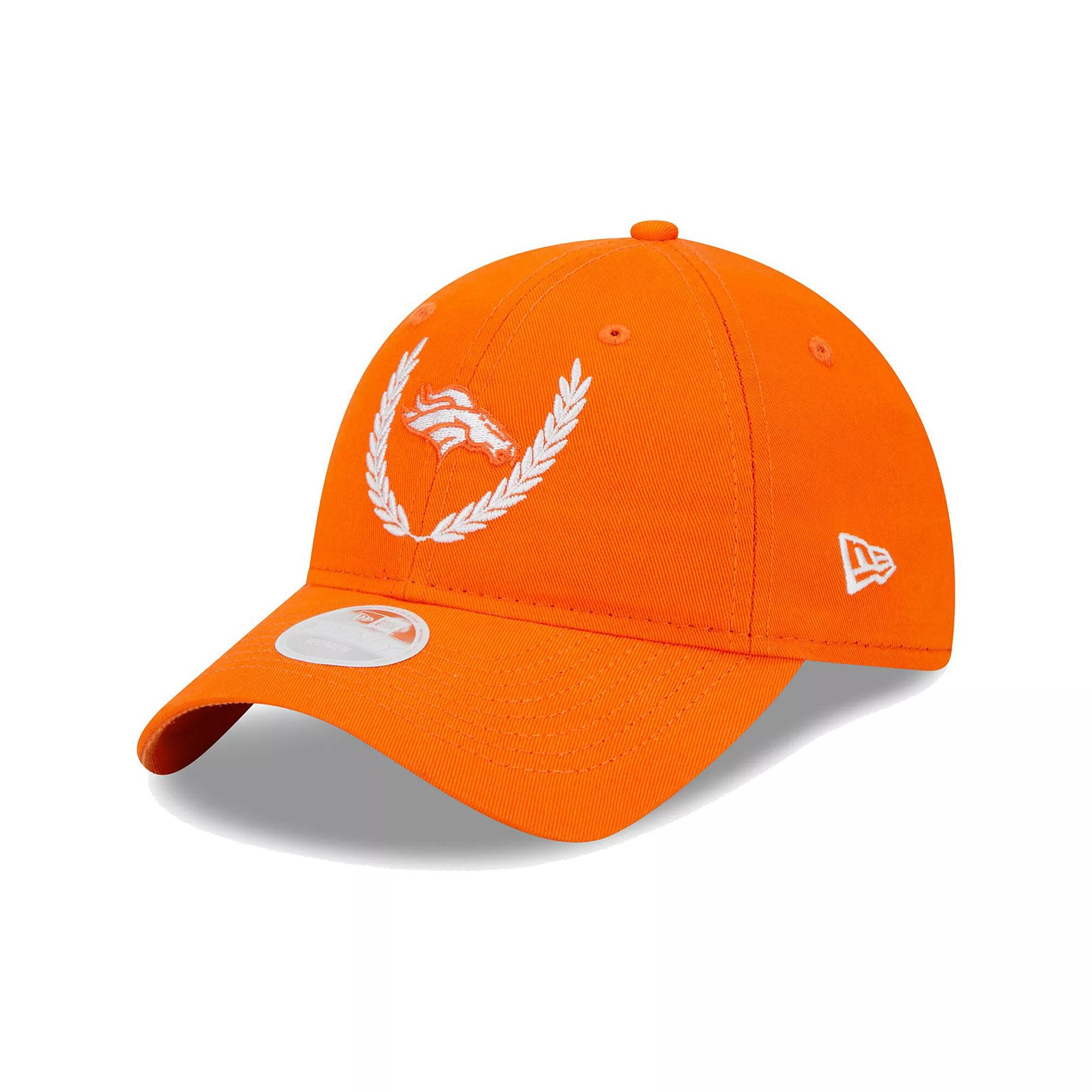 Women's New Era Orange Denver Broncos Leaves 9TWENTY Adjustable Hat Product Image