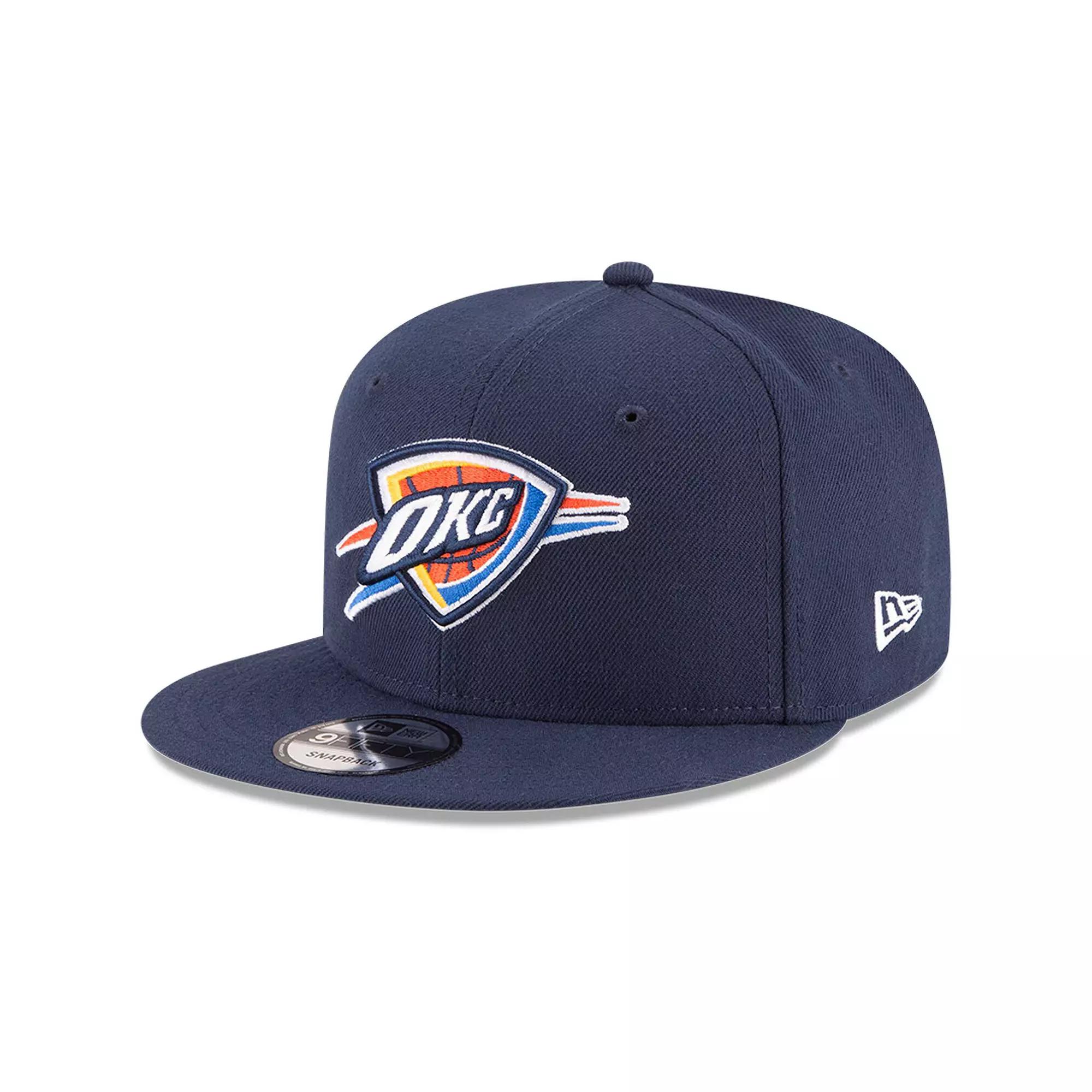 Men's New Era Navy Oklahoma City Thunder Official Team Color 9FIFTY Snapback Hat, Blue Product Image