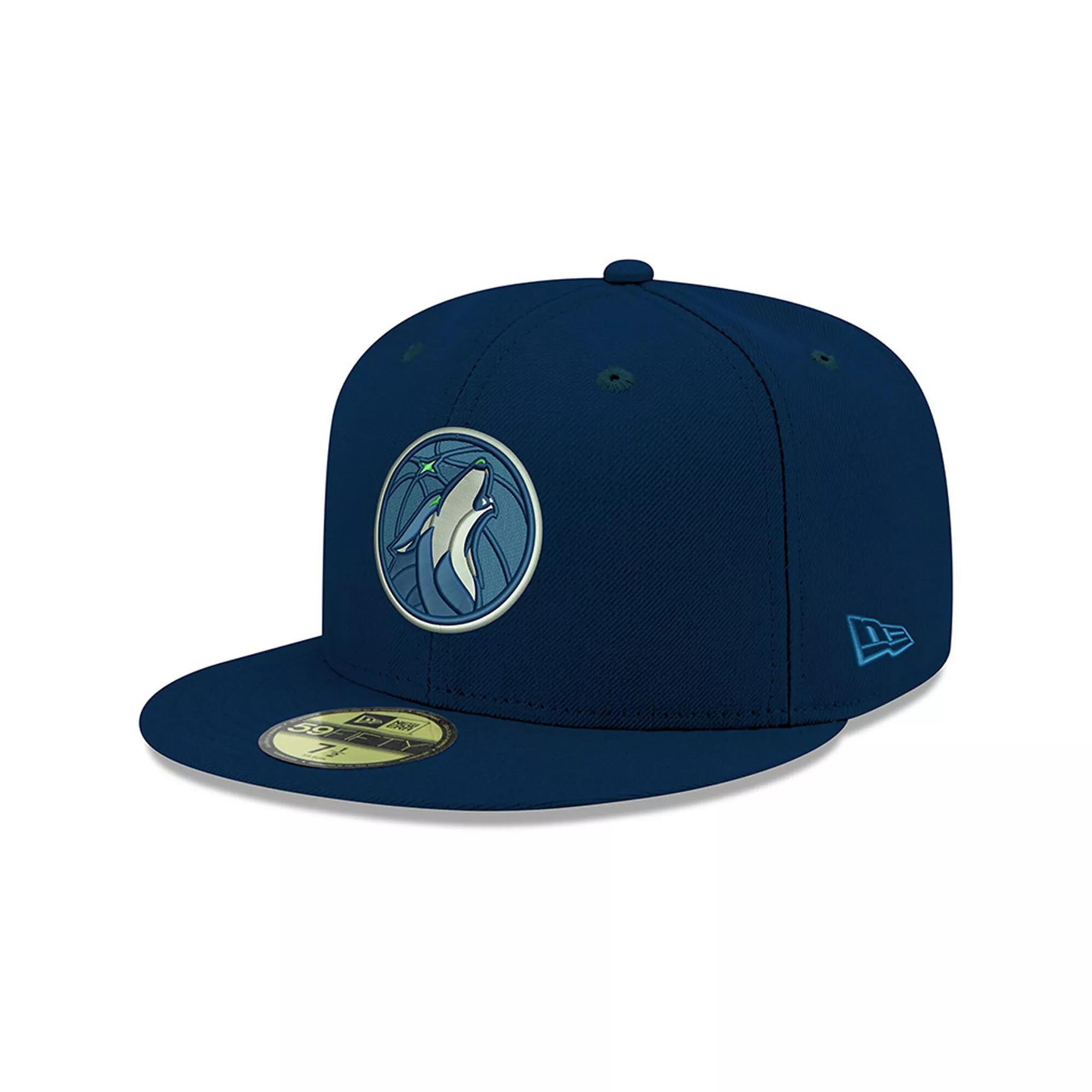 Men's New Era Navy Minnesota Timberwolves Official Team Color 59FIFTY Fitted Hat,  Product Image