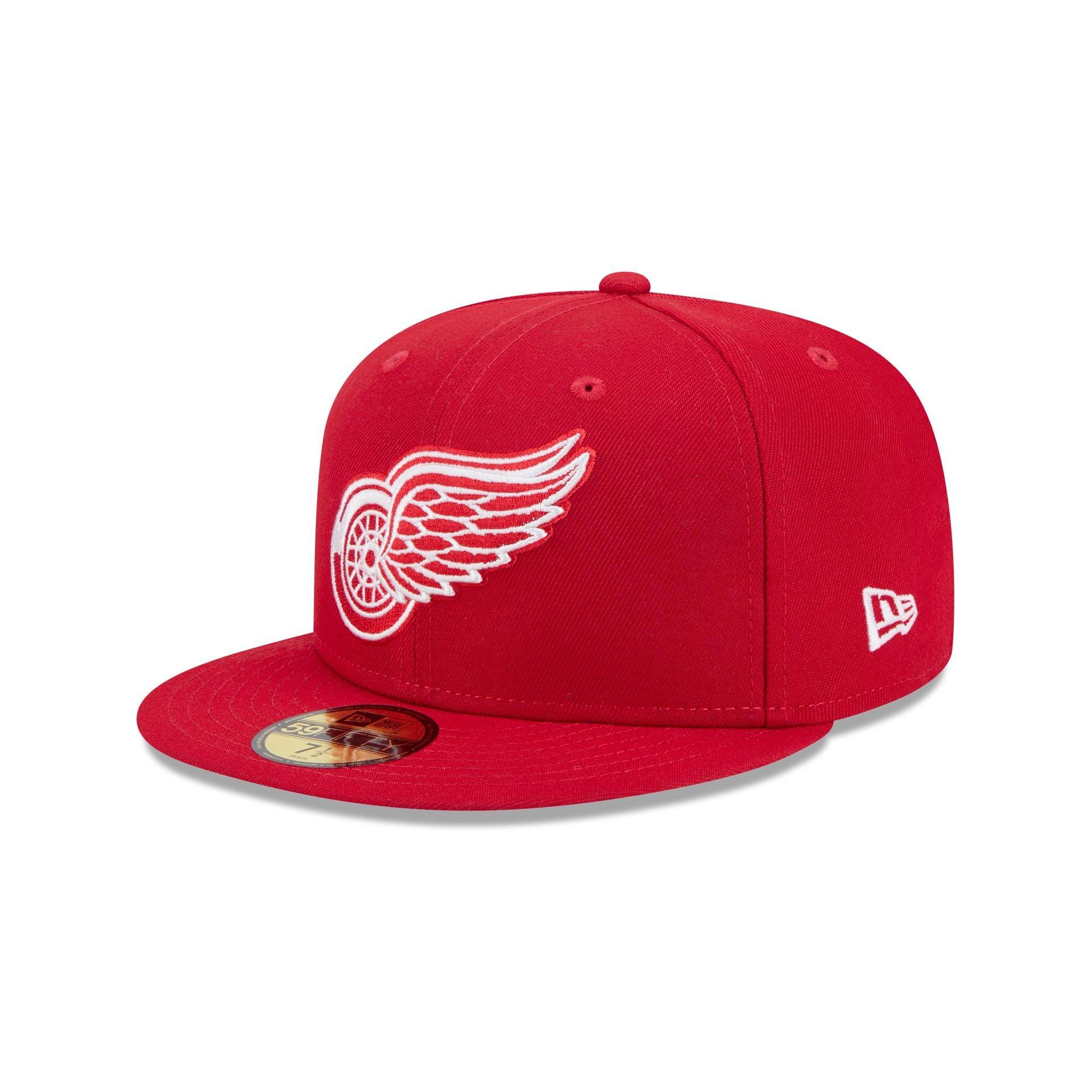 Detroit Red Wings Rear Wordmark 59FIFTY Fitted Hat Male Product Image