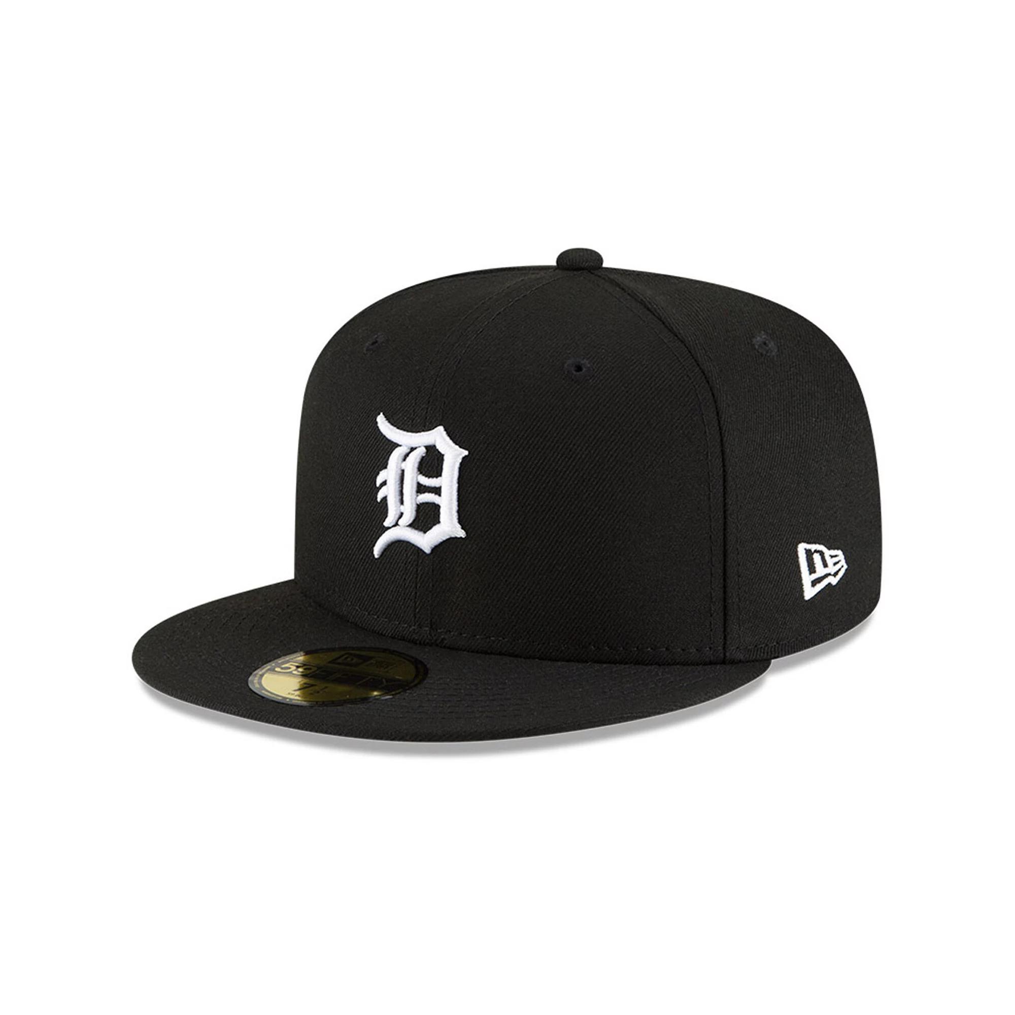 Men's New Era Black Detroit Tigers Logo 59FIFTY Fitted Hat, Size: 7 3/8 Product Image