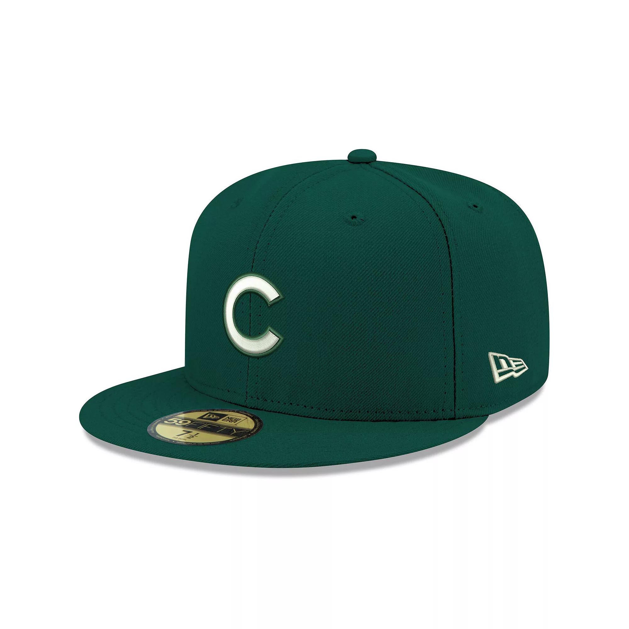 Mens New Era Chicago Cubs Logo White 59FIFTY Fitted Hat Product Image