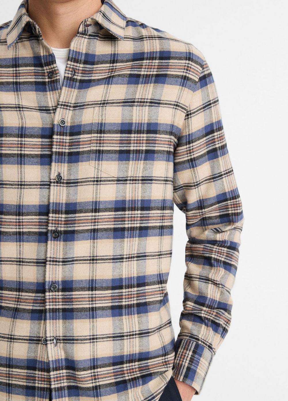 Hasley Plaid Cotton Long-Sleeve Shirt Product Image