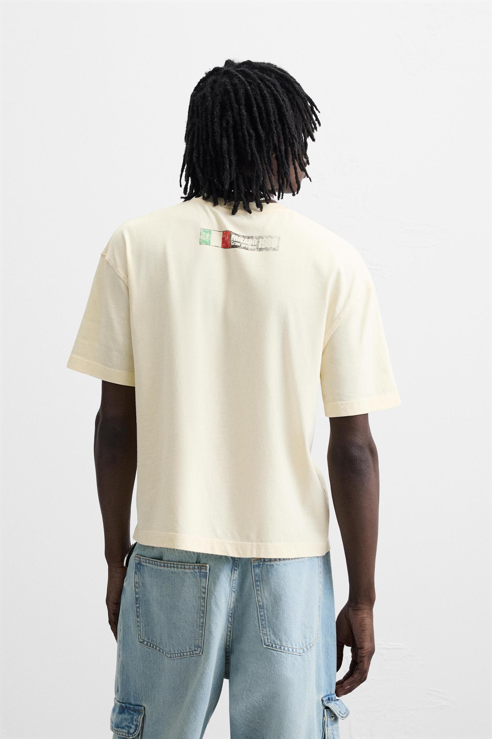 WASHED PRINTED T-SHIRT Product Image