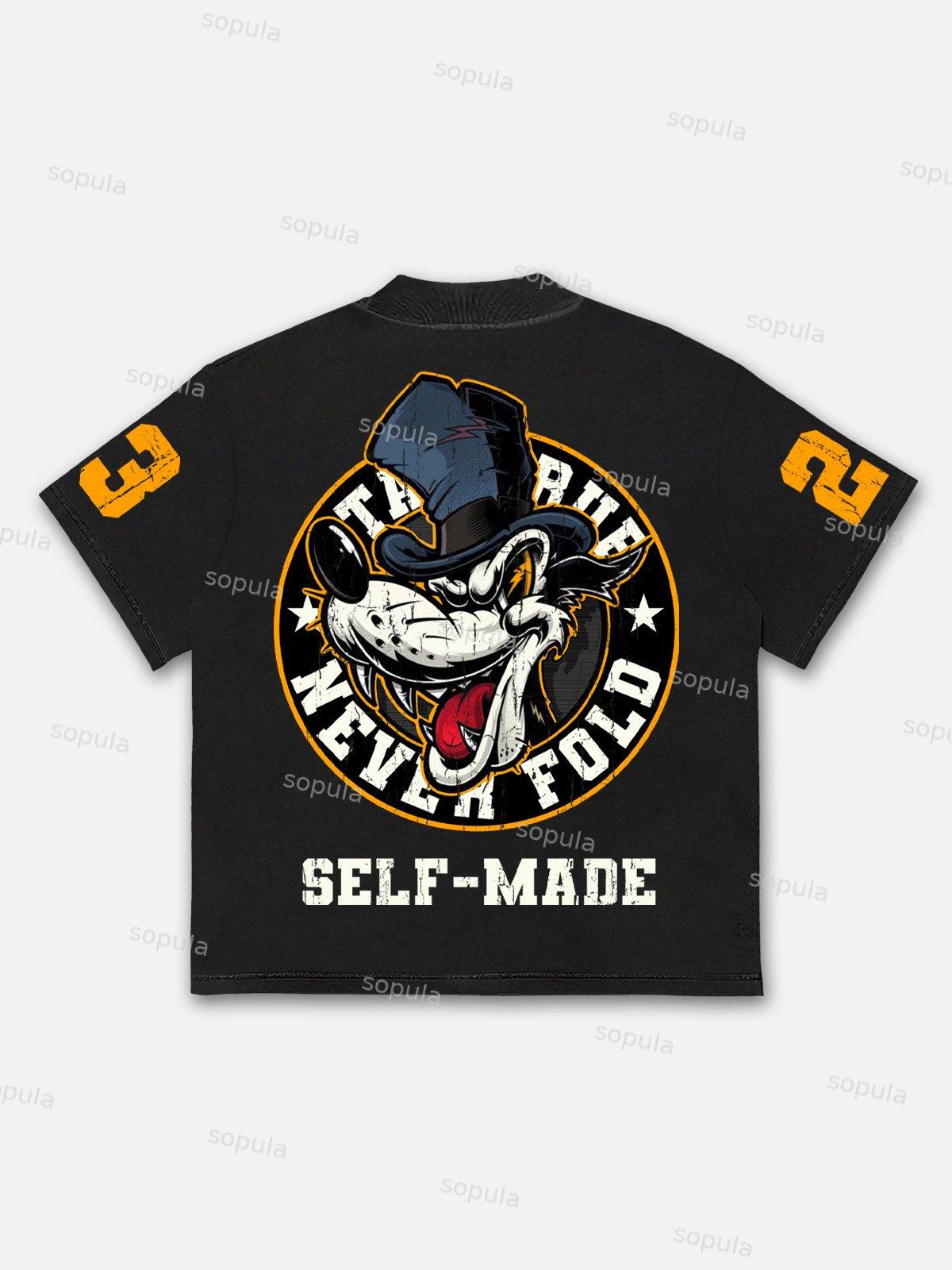 Streetwear No. 23 Y2k Hip Hop Gothic Cotton T-shirt Product Image