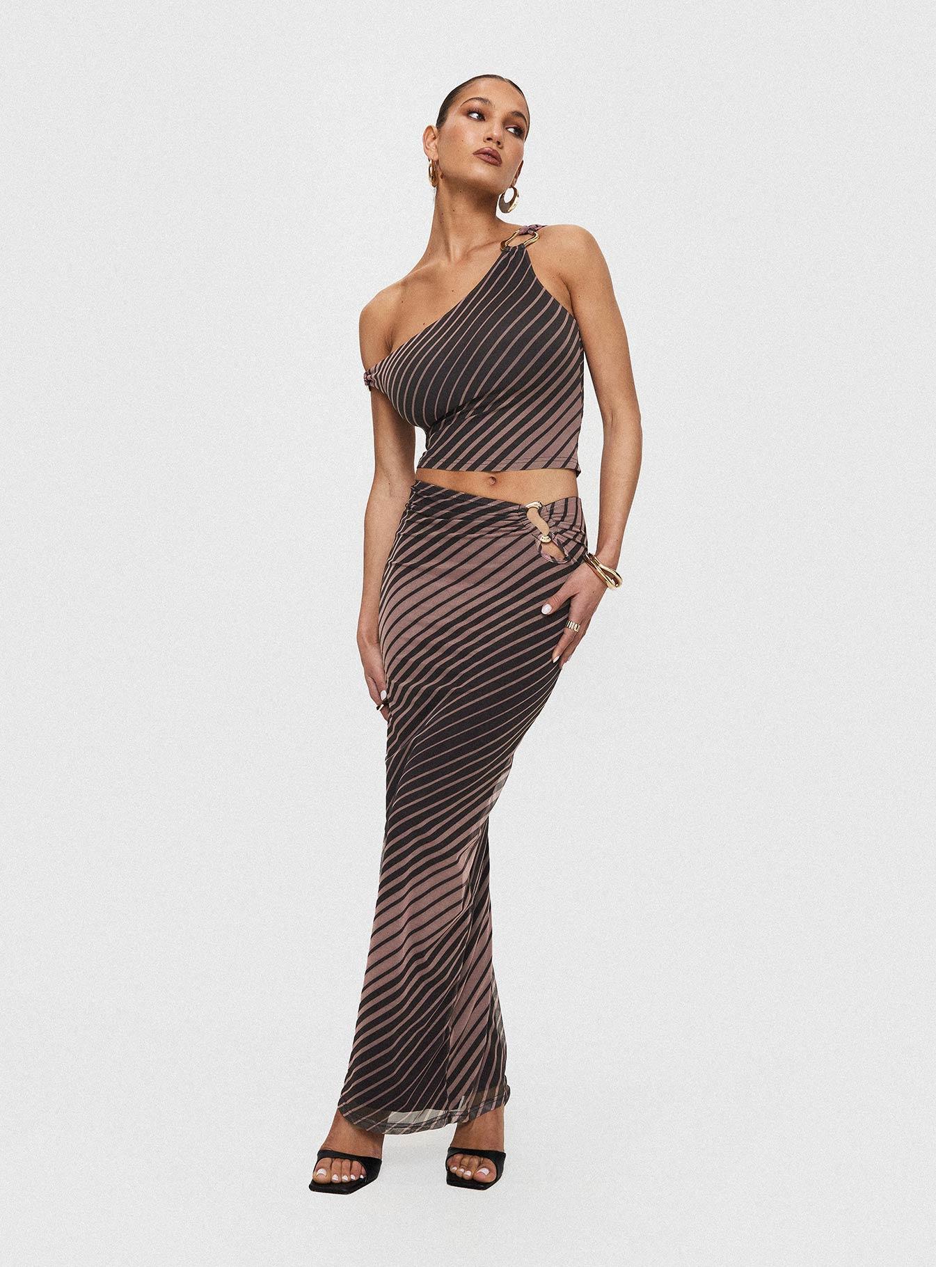 Whiley Maxi Skirt Multi Stripe Product Image