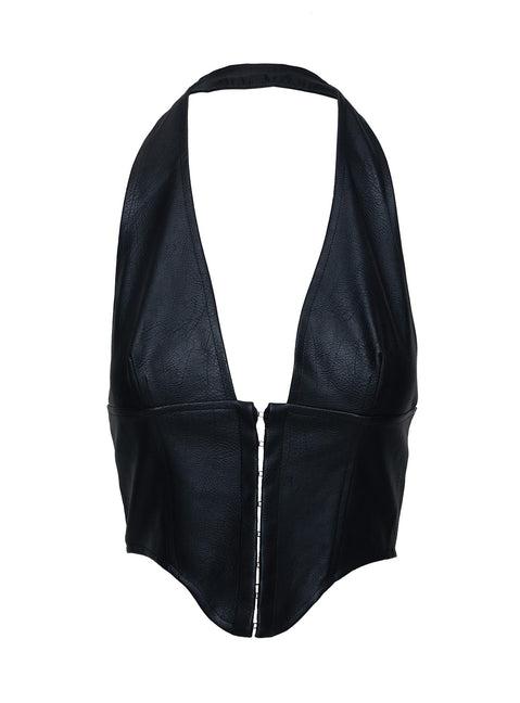 Fioralba Halter Top Black Product Image