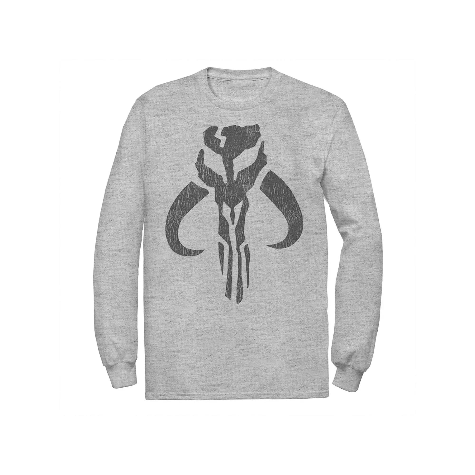 Men's Star Wars Mando Symbol Tee, Size: Medium, Athletic Grey Product Image