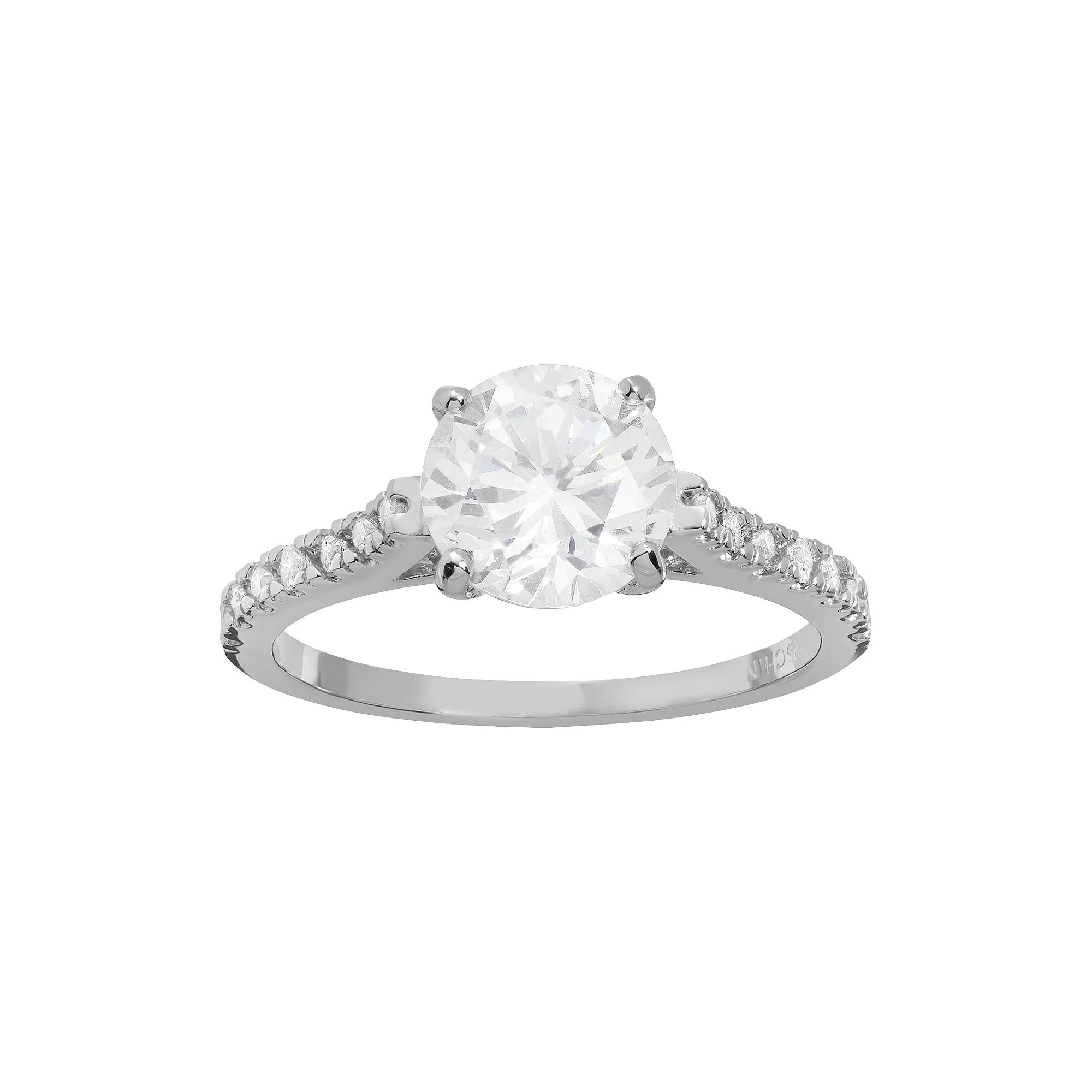 Sophie Miller Cubic Zirconia Sterling Silver Ring, Women's,  Product Image