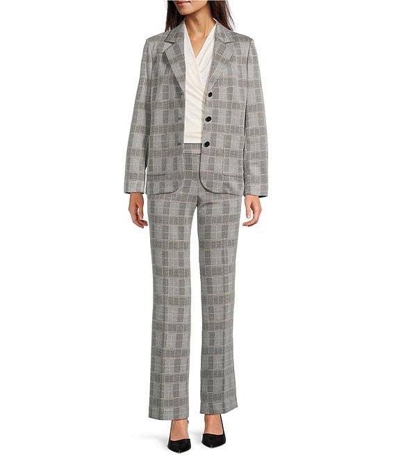 Anne Klein Stretch Knit Surplice V-Neck Sleeveless Shirred Bodice Top Product Image