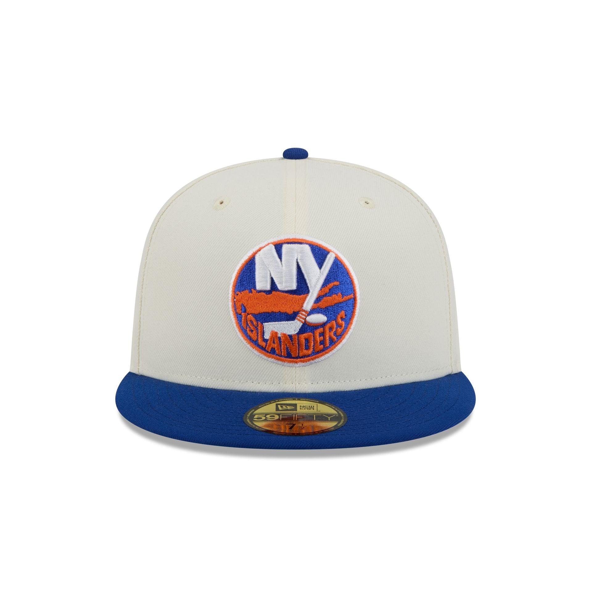New York Islanders Chrome White 59FIFTY Fitted Hat Male Product Image