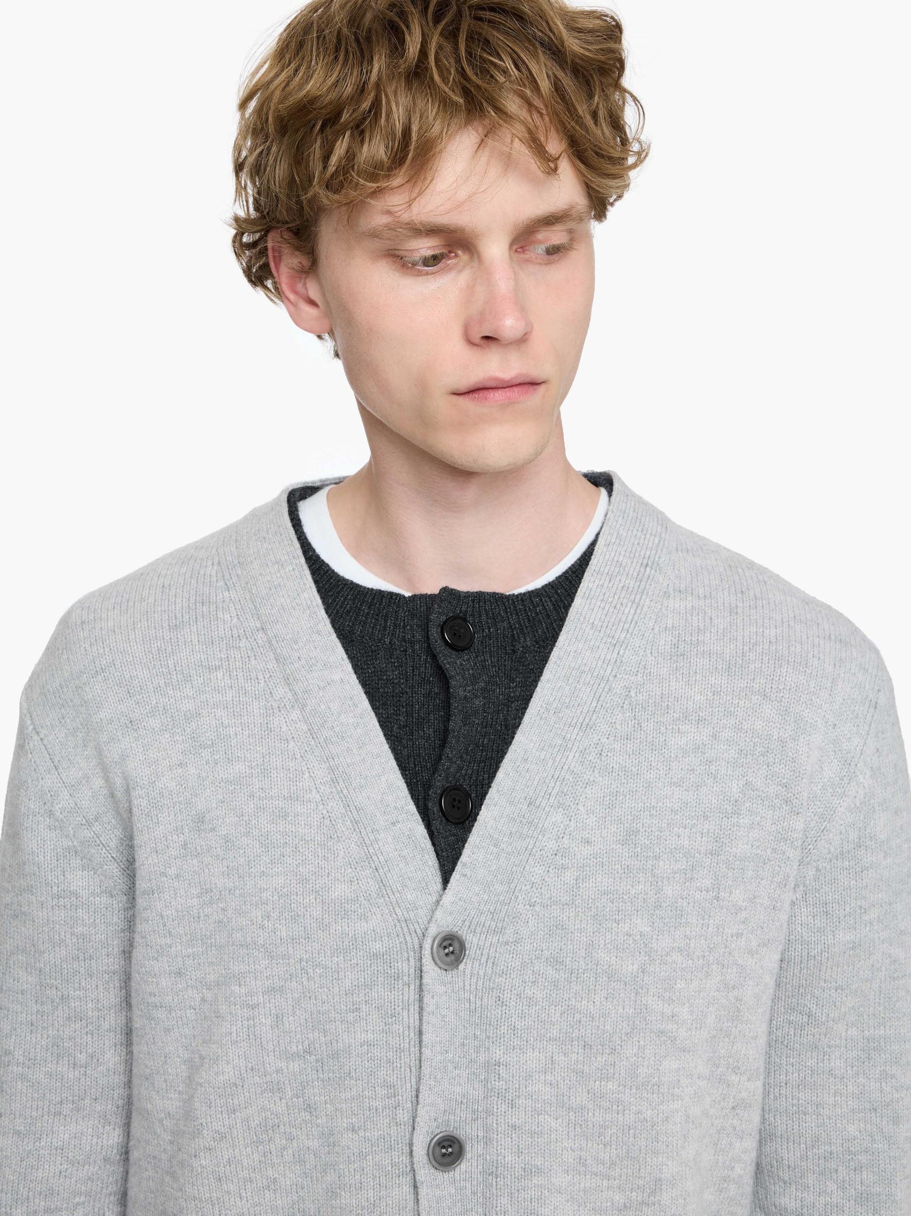CONTRAST LAYERED CARDIGAN Product Image