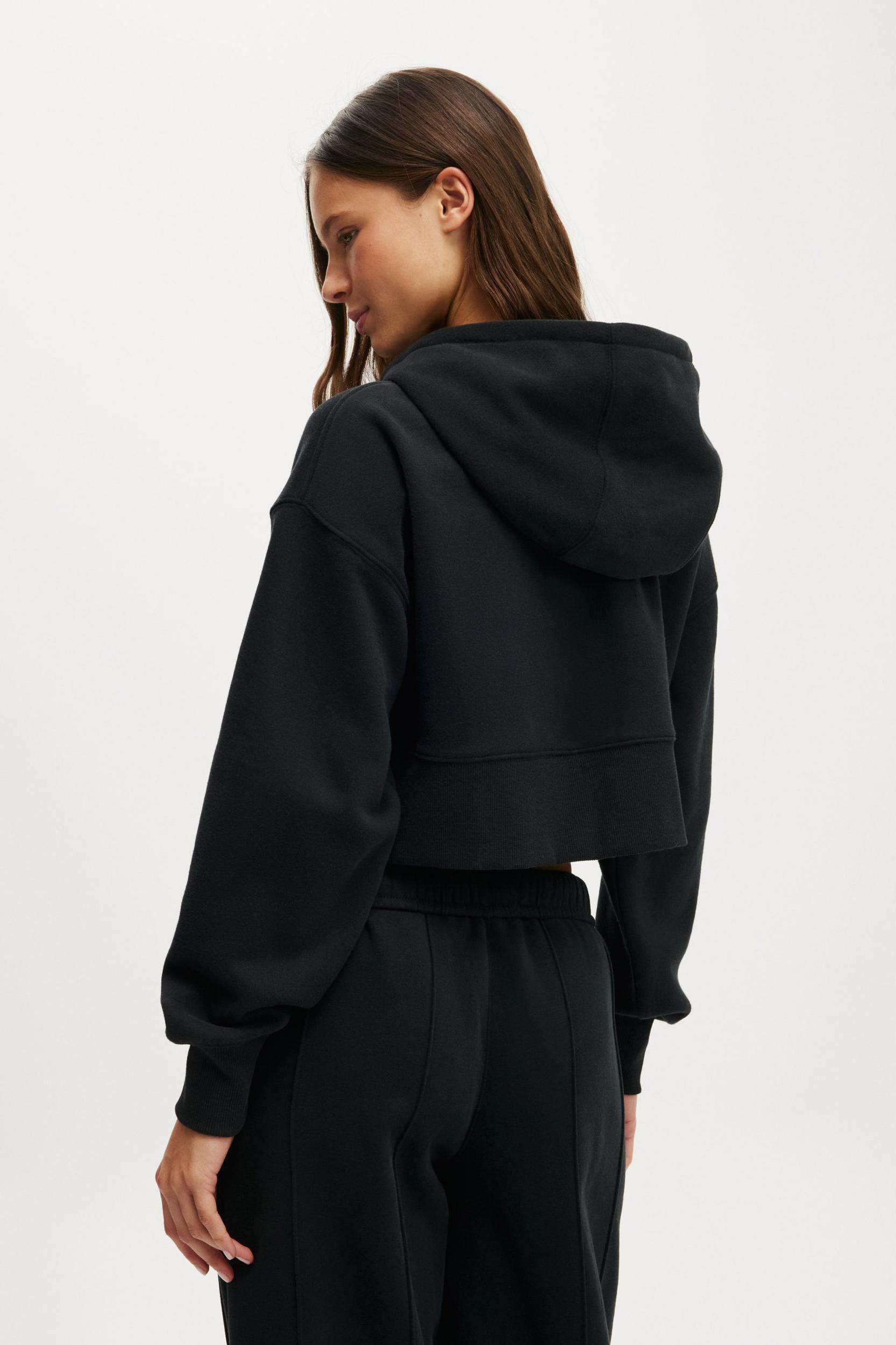 Plush Boxy Cropped Zip Through Product Image