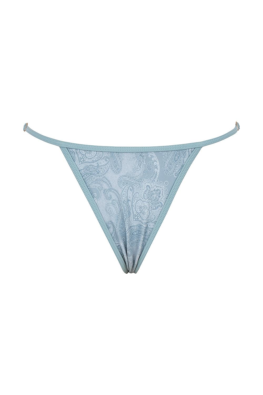Cote DAzur  seafoam paisley thong bikini bottom Product Image