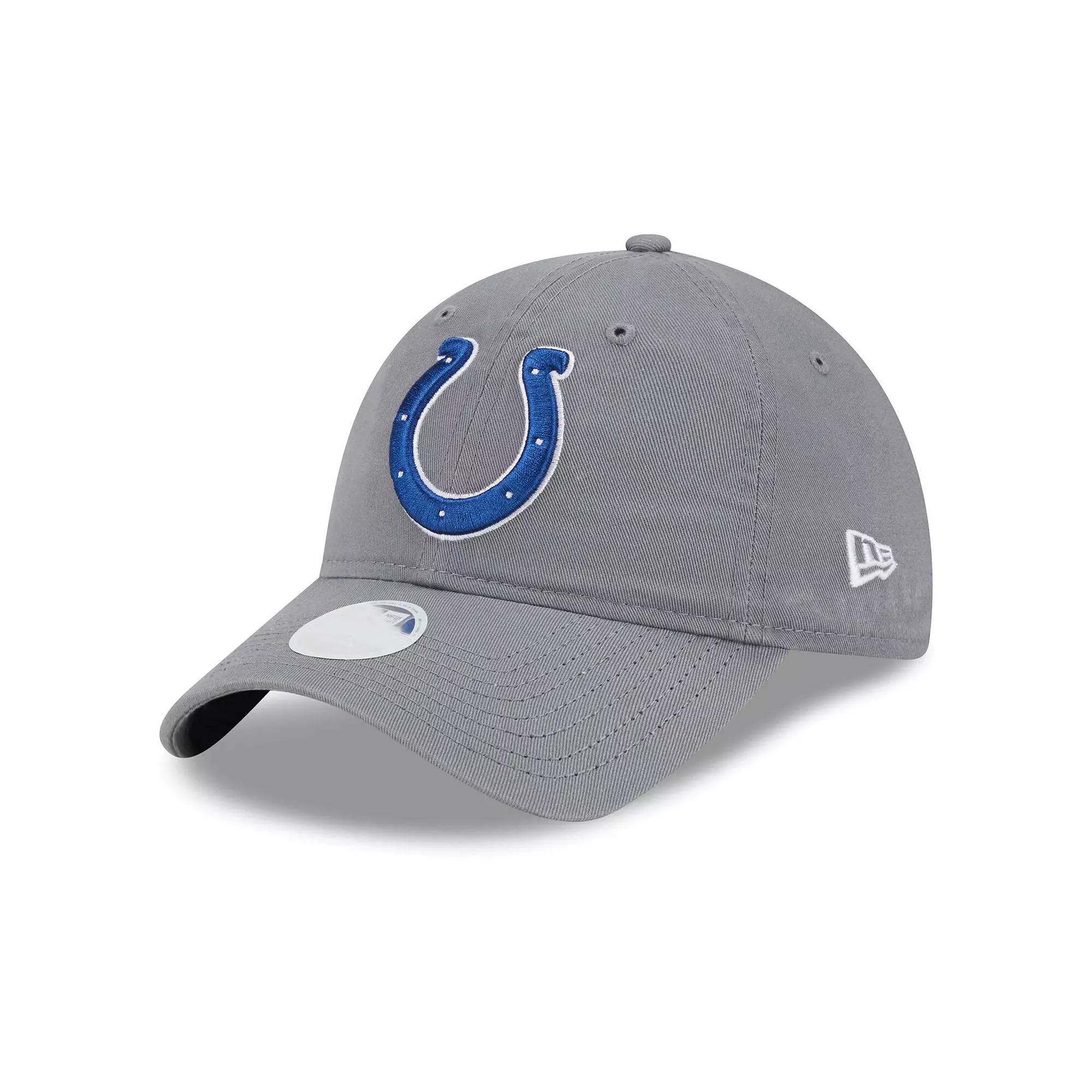 Women's New Era  Gray Indianapolis Colts  Main Core Classic 2.0 9TWENTY Adjustable Hat, Grey Product Image